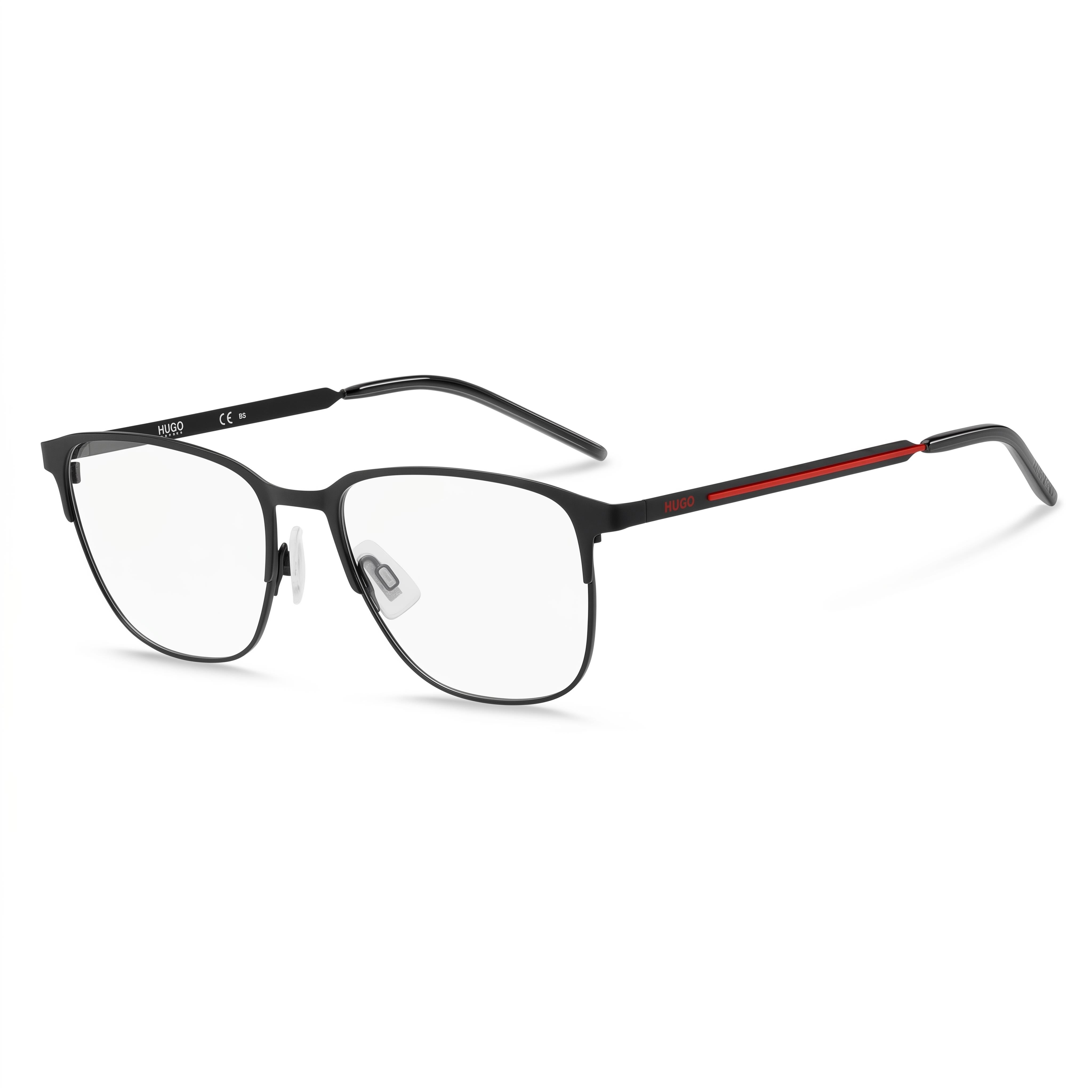 Hugo Boss HG 1155 Unisex Matte Black Alloy Steel Frame Polycarbonate Lens Non-Polarized Sunglasses 54mm, Photo 1