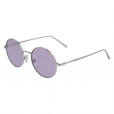 Gafas de sol DKNY para mujer, montura de plástico, protección UV, no polarizadas, color plata y morado, lentes de 47 mm