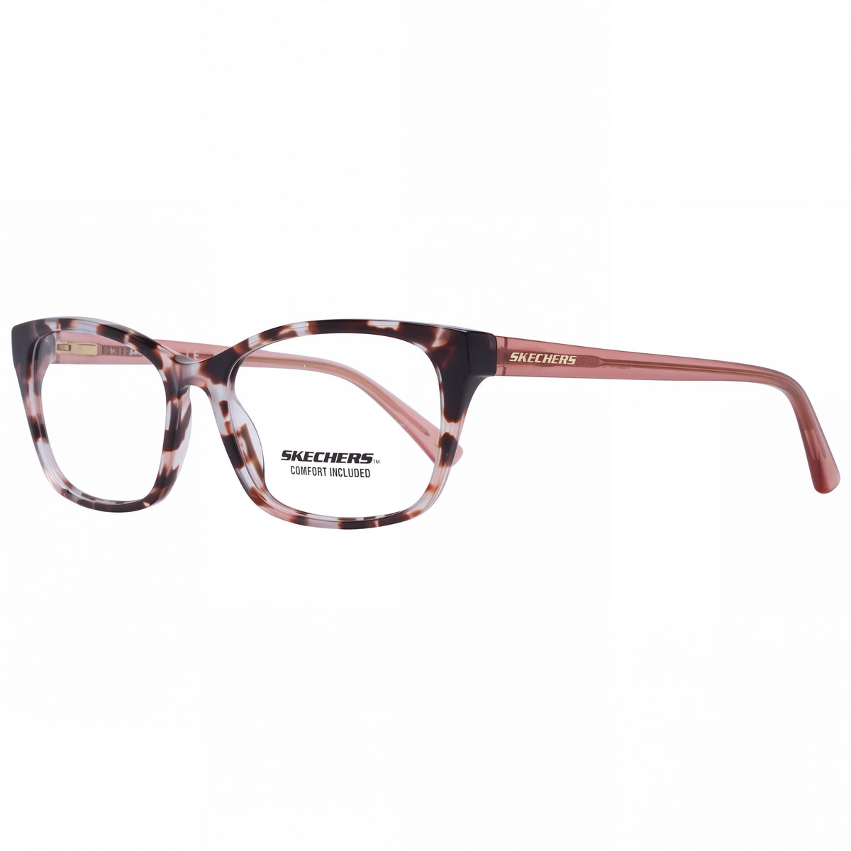 Gafas graduadas Skechers Se2210 para hombre, diseño moderno, montura de plástico color habano rojo, ancho de lente 53 mm, puente 16 mm, varilla 140 mm, Photo 1