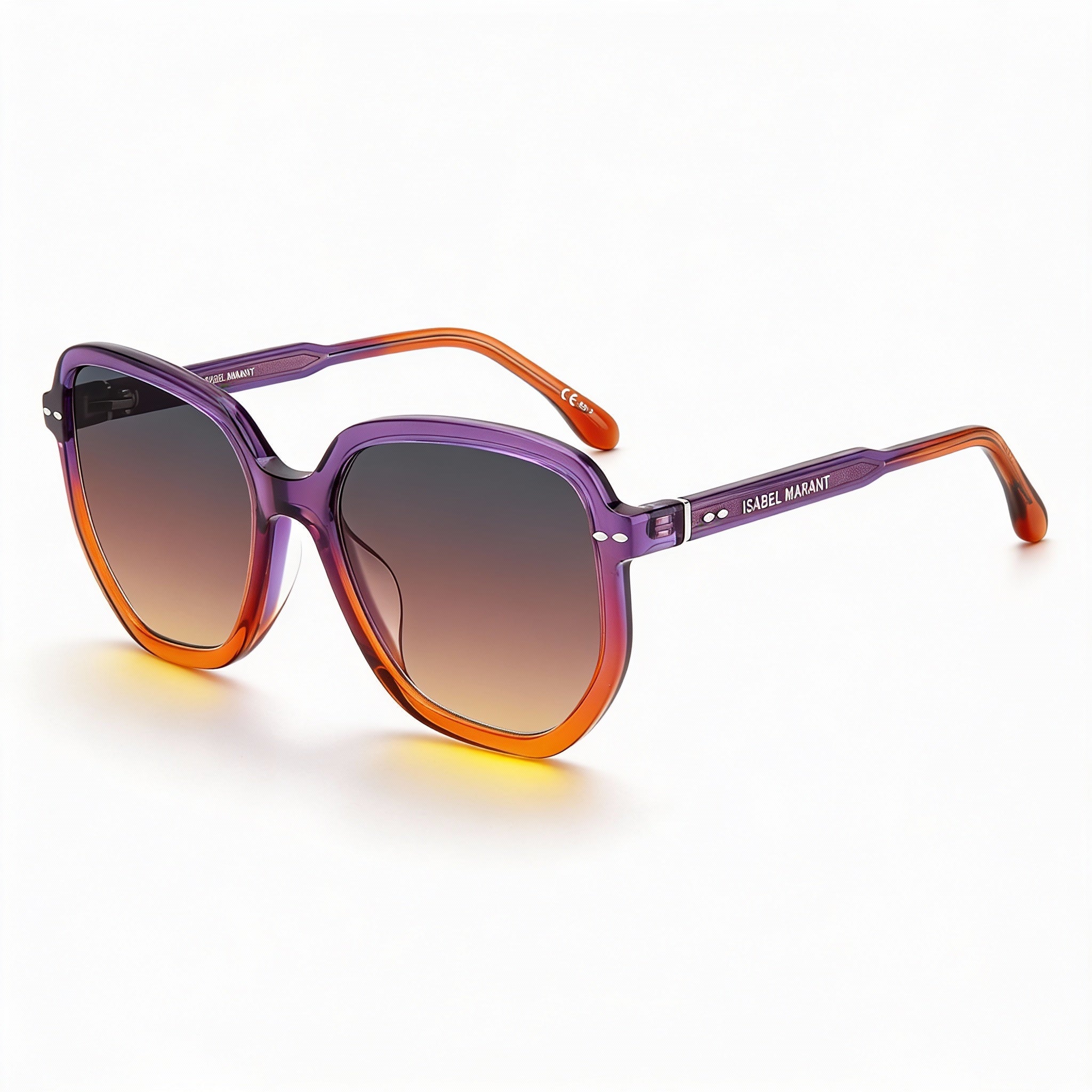Gafas de sol Isabel Marant Casual Im 0097/G/S para mujer, de acetato, con protección UV, color violeta y naranja, 57 mm, Photo 1