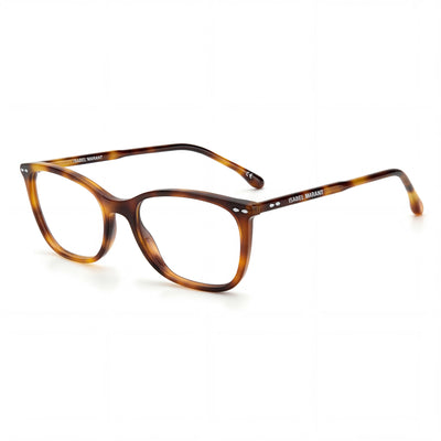 Gafas de sol unisex modernas Isabel Marant con montura de acetato Havana y lentes de policarbonato Havana de 53 mm de ancho.