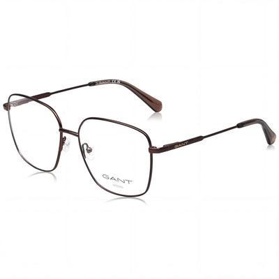 Gant Ga4145 Gafas de Metal para Mujer 56 mm - Bronce Oscuro / Marrón Oscuro, Lentes Transparentes sin Aumento