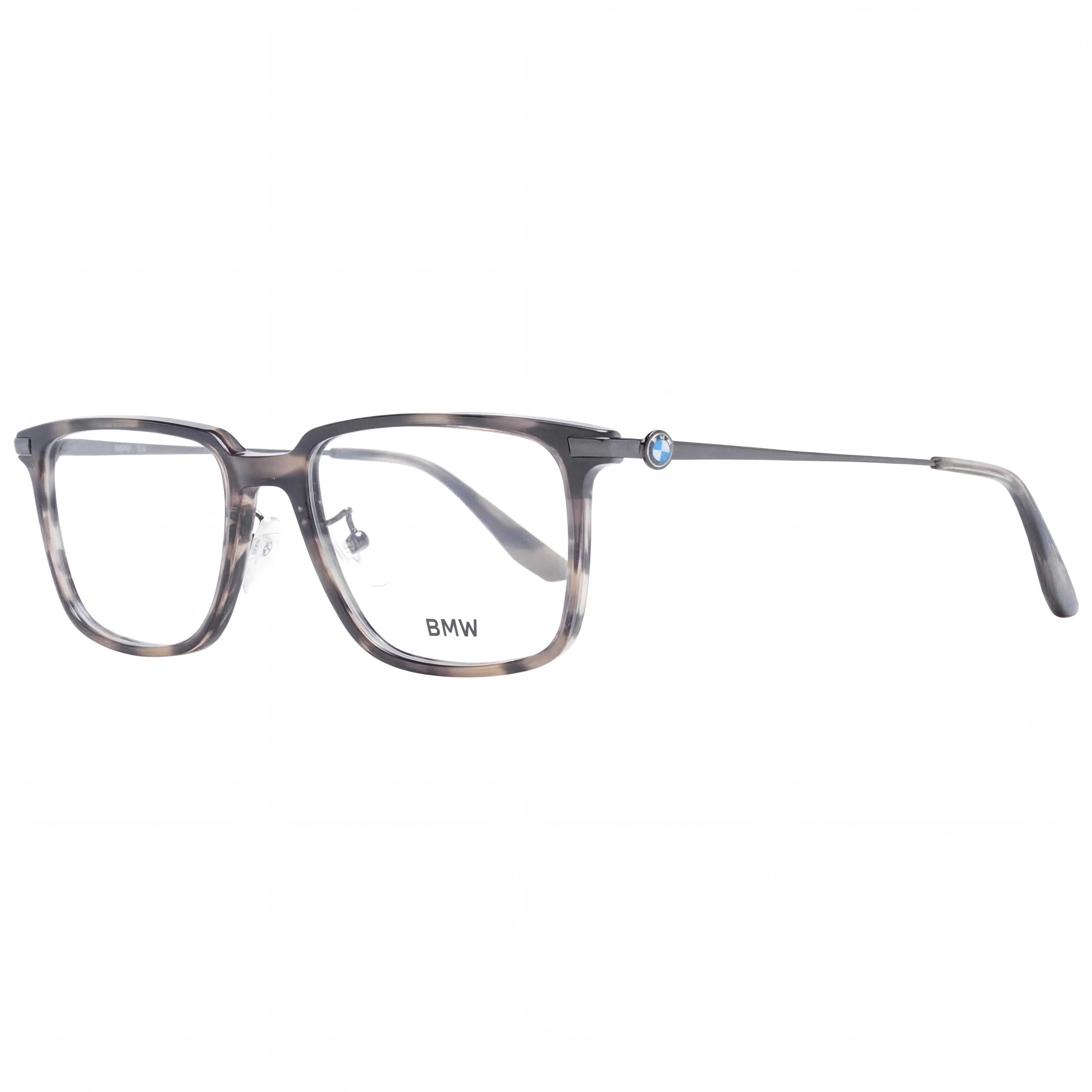 Gafas BMW de montura completa de plástico gris informal para hombre con lentes de plástico transparente de 54 mm, Photo 1
