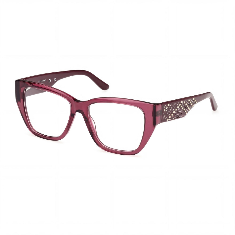 GUESS by Marciano Gm50019 Women's Plastic Frame Polycarbonate Non- Eyewear Bordeaux 52-15-140