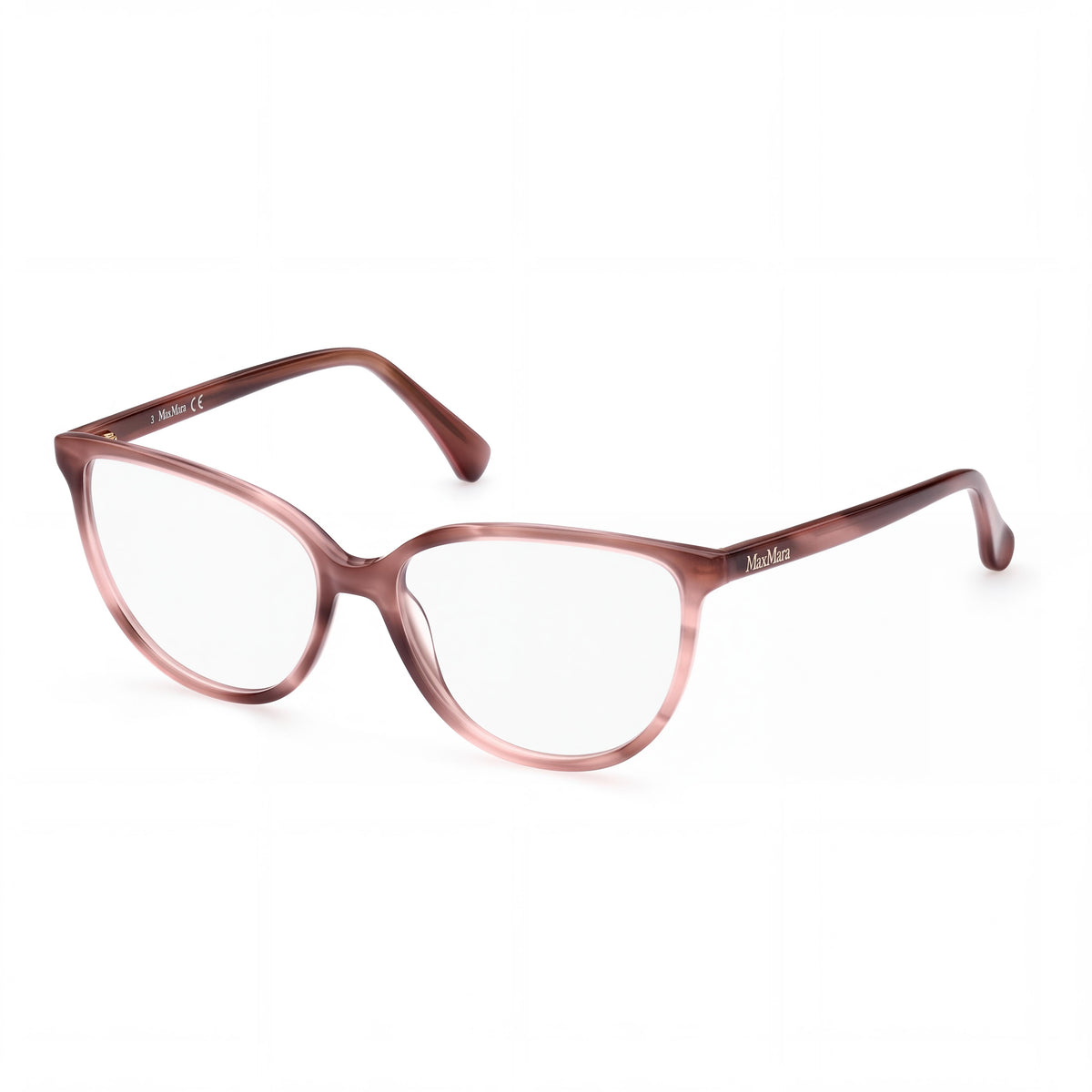 Gafas graduables MaxMara para mujer estilo ojo de gato en plástico rosa, 54mm, Photo 1