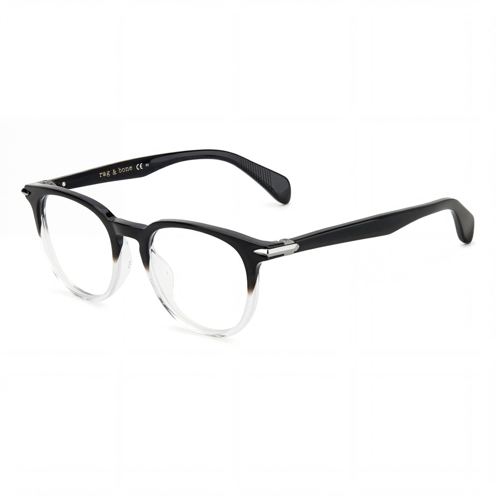 Gafas de sol modernas Rag & Bone para mujer, montura de acetato, cristales de policarbonato con degradado negro, lentes no polarizadas de 50 mm