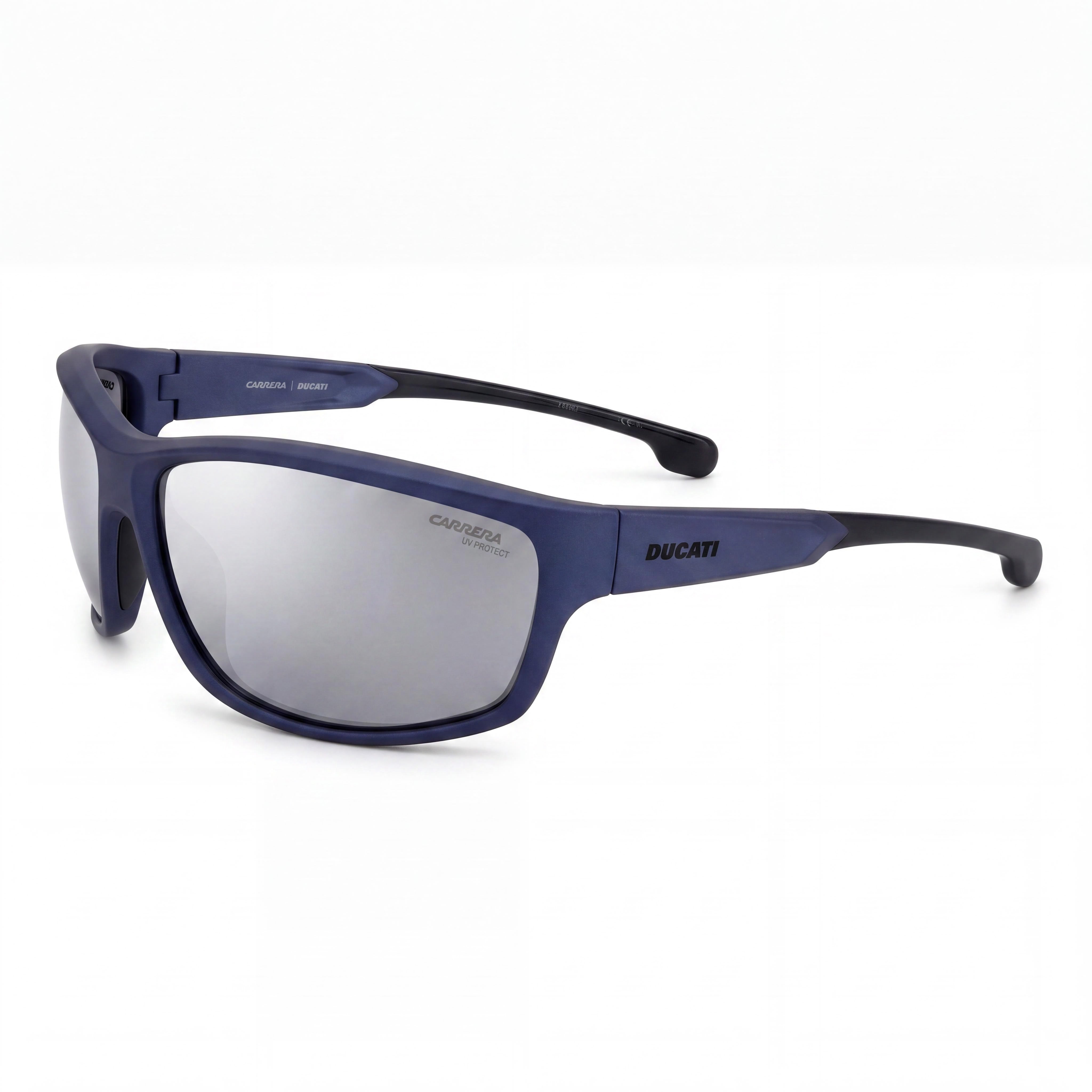 Carrera Casual Gafas de Sol Deportivas para Hombre, Montura Azul Metalizada de Poliamida Inyectada con Protección UV, Lentes de 68mm, Photo 1