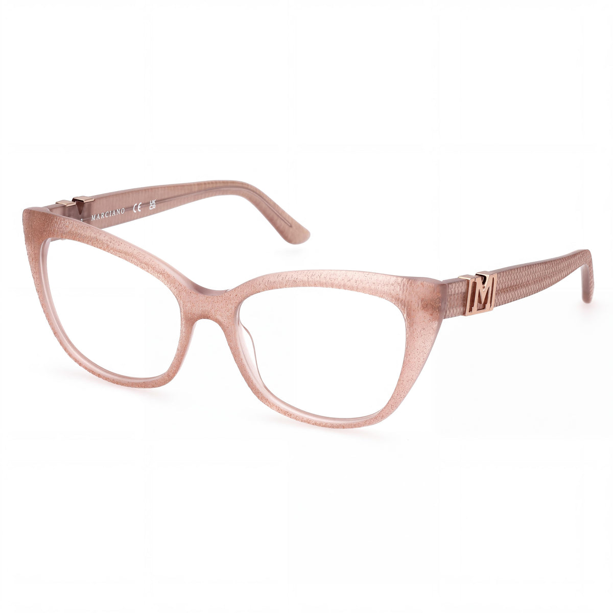 GUESS by Marciano Gm50008 Women's Shiny Beige Plastic Non- Eyeglasses 55-17-145, Photo 1