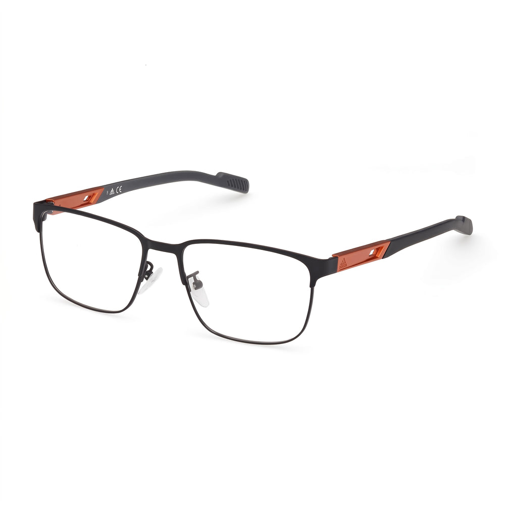 Gafas ópticas Adidas Navigator de metal negro para hombre, listas para lentes de prescripción, ancho de lente 52 mm, ancho de puente 16 mm, longitud de patilla 145 mm