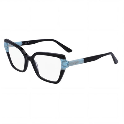 KARL LAGERFELD Modern Women's Acetate Frame Black Azure Polycarbonate Lens Sunglasses Eyewear 53mm