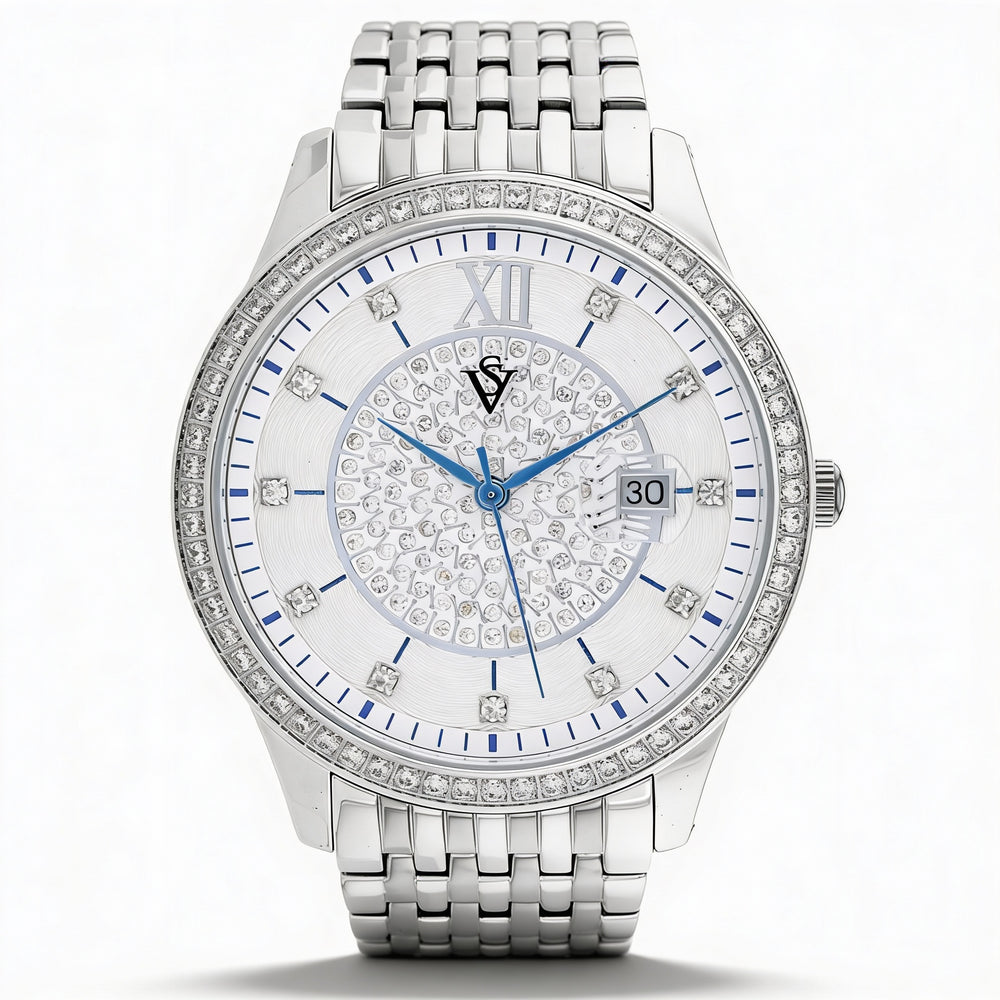 Reloj de cuarzo Christian Van Sant Carla CV0480 para mujer, con caja y pulsera de acero inoxidable y esfera blanca
