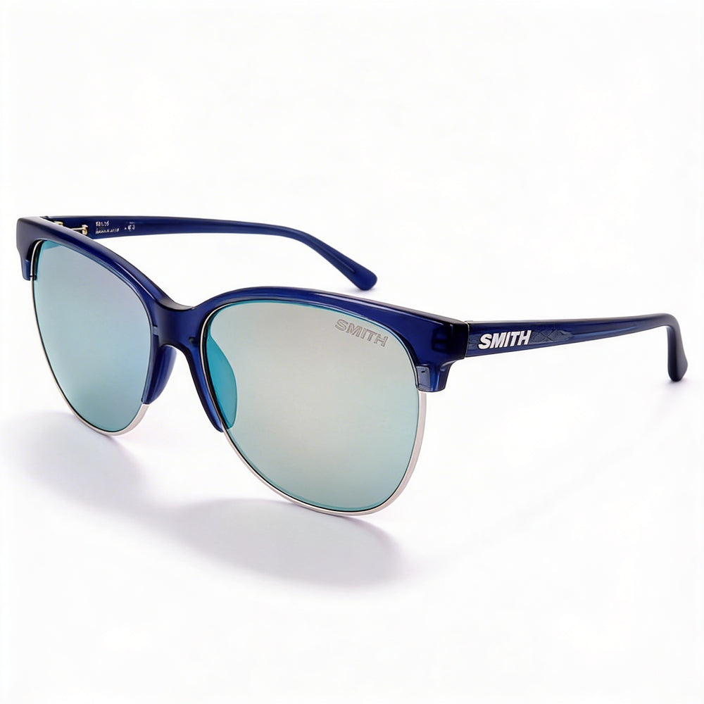 SMITH Rebel Chromapop Unisex Carbon Fibre Non-Polarized UV Protection Sunglasses 58mm Crystal Sapphire