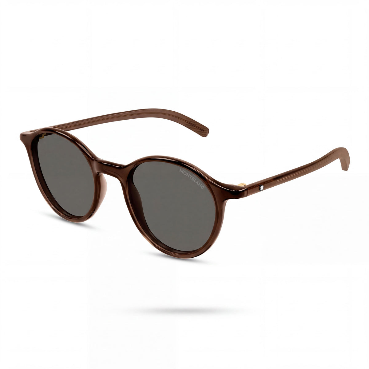 MONTBLANC Mb0324s Men's Casual Injection Frame Brown Grey Non-Polarized Sunglasses 50-18-140mm, Photo 1