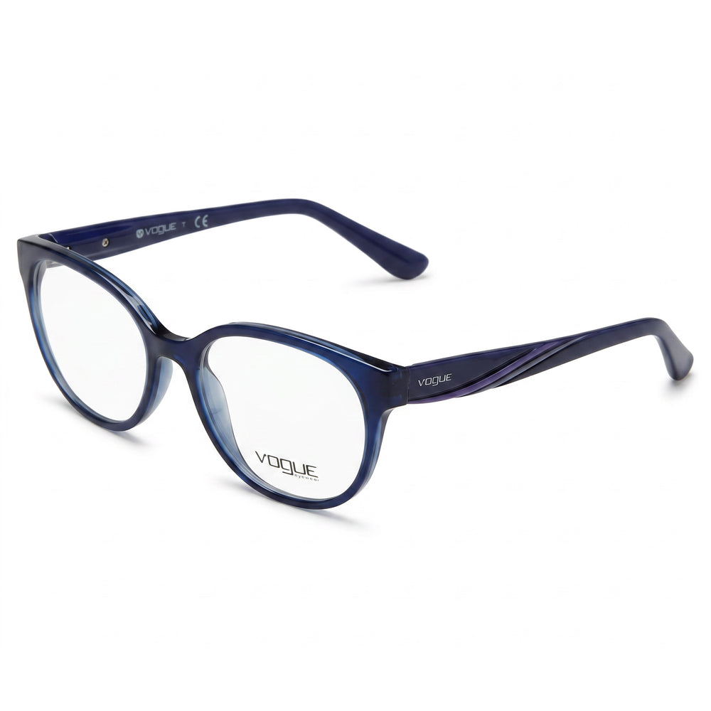 Vogue Eyewear Women's 0VO5103 Plastic Top Blue Transparent Frame 51mm Non- Demo Lenses