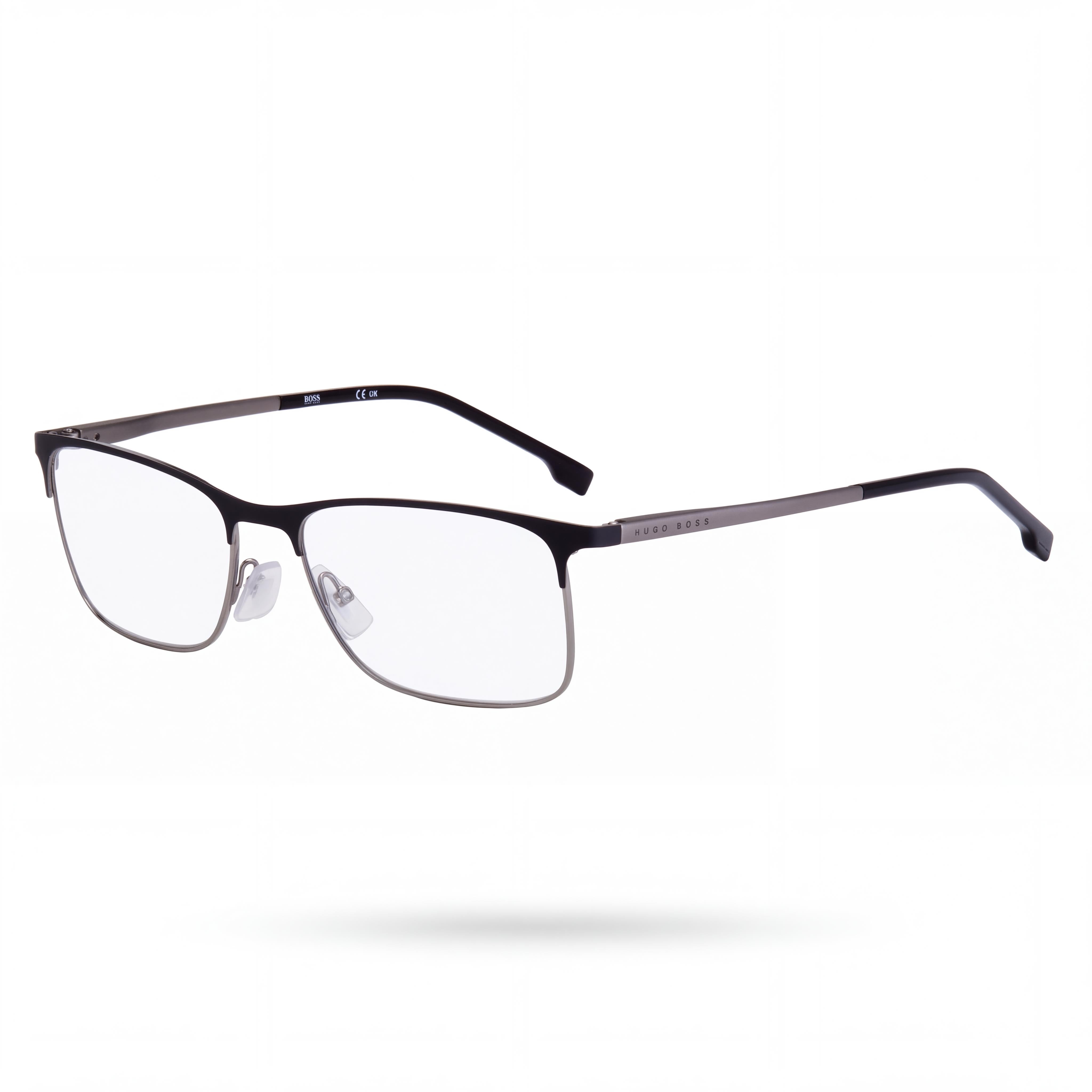 BOSS Boss 1186 Unisexo Metal Negro Rutenio Montura Gafas Transparentes 56mm, Photo 1