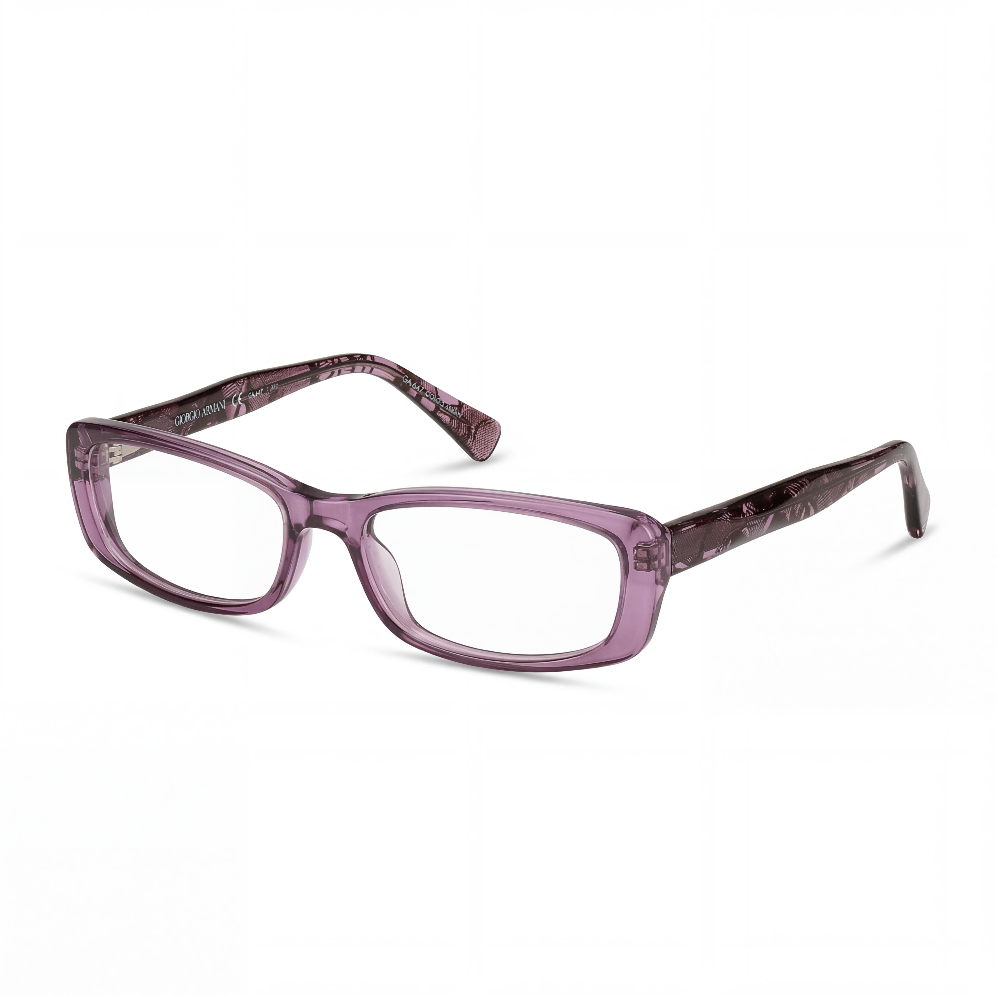 Giorgio Armani 647_npb Men's Purple Plastic Eyeglasses 51mm, Photo 1