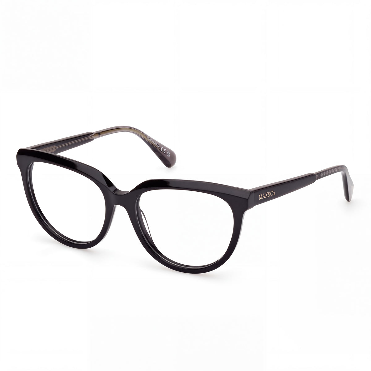 Max & Co. MO5125 Style Women's Optical Eyeglasses featuring a Black Acetate Frame, Lens Width 53mm, Photo 1