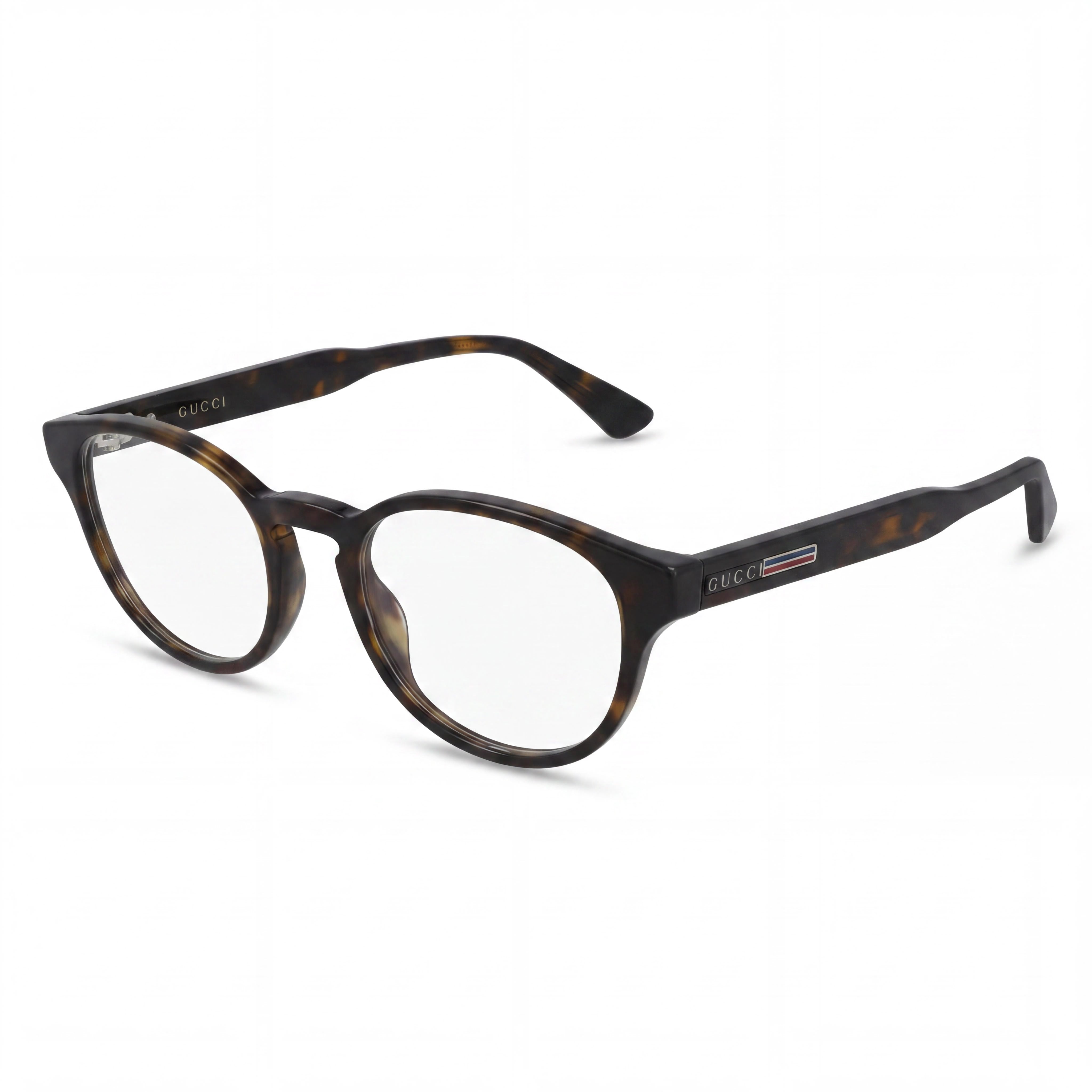 Gucci GG0827O Havana Rectangle Unisex Eyeglasses, Plastic 48mm, Photo 1