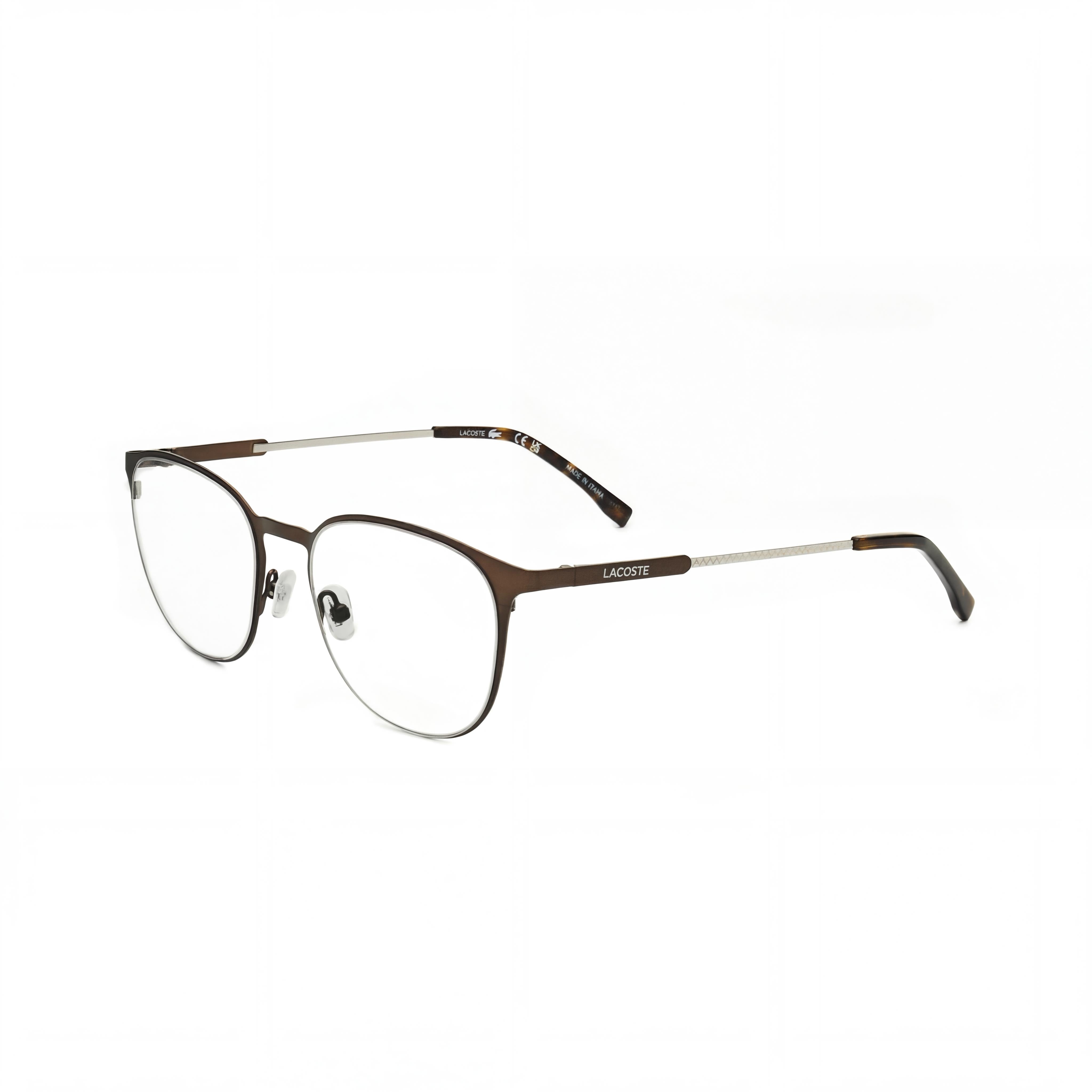 Lacoste L2288 Rectangular Style Non Polarized Eyewear with Matte Brown Acetate Frame for Unisex 51mm Lens Width, Photo 1
