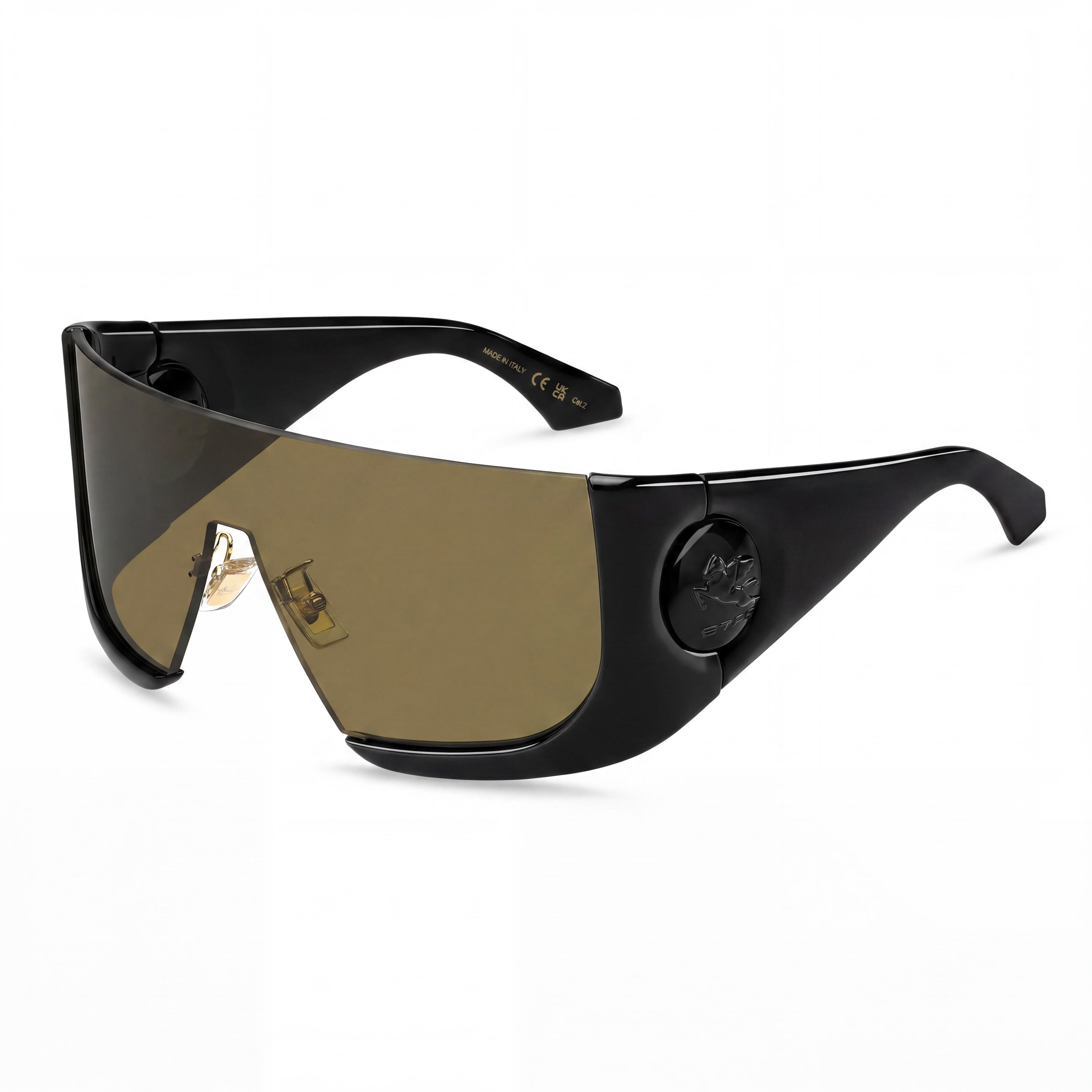 Etro Casual Women's Propionate Black Brown Frame Brown Non-Polarized Lens Sunglasses 99mm Lens Width, Photo 1