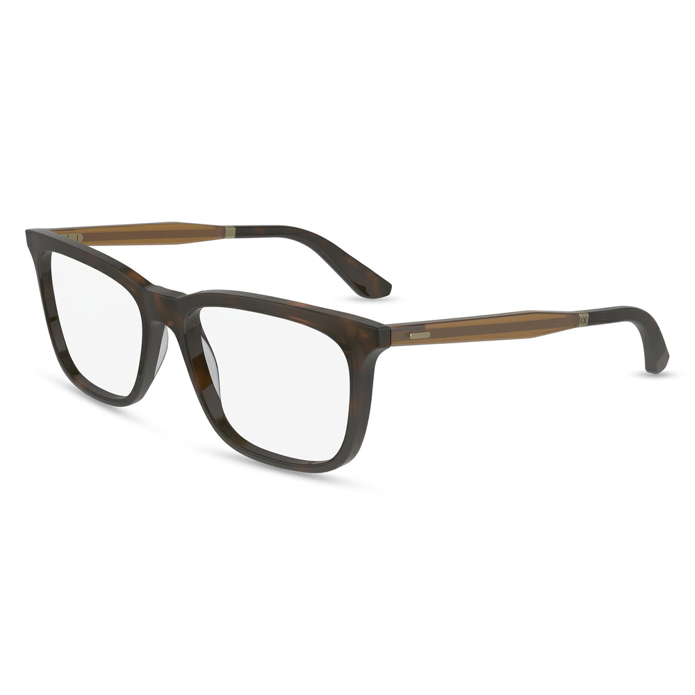 Calvin Klein CK23547 Modern Unisex Sunglasses with Tortoise Acetate Frame and Tortoise Polycarbonate Lenses 55mm