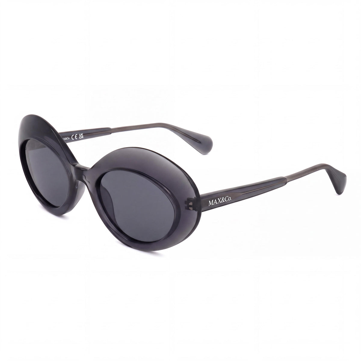 Max&Co. Casual Women’s Grey Plastic Frame with Grey Lenses Sunglasses (Lens 52mm, Bridge 21mm, Temple 140mm), Photo 1