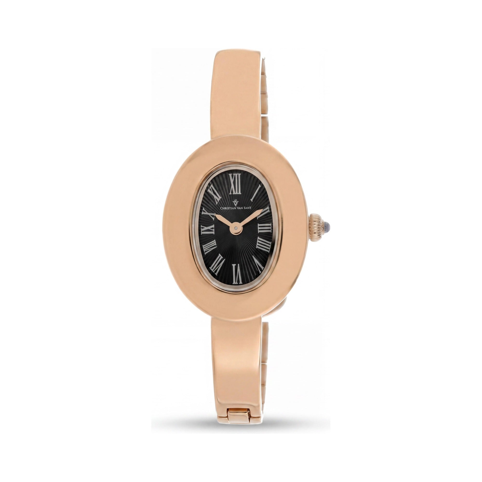 Christian Van Sant Women's Anora CV4339 Black Stainless Steel Case & Bracelet Quartz Movement Water Resistant Watch, Photo 1
