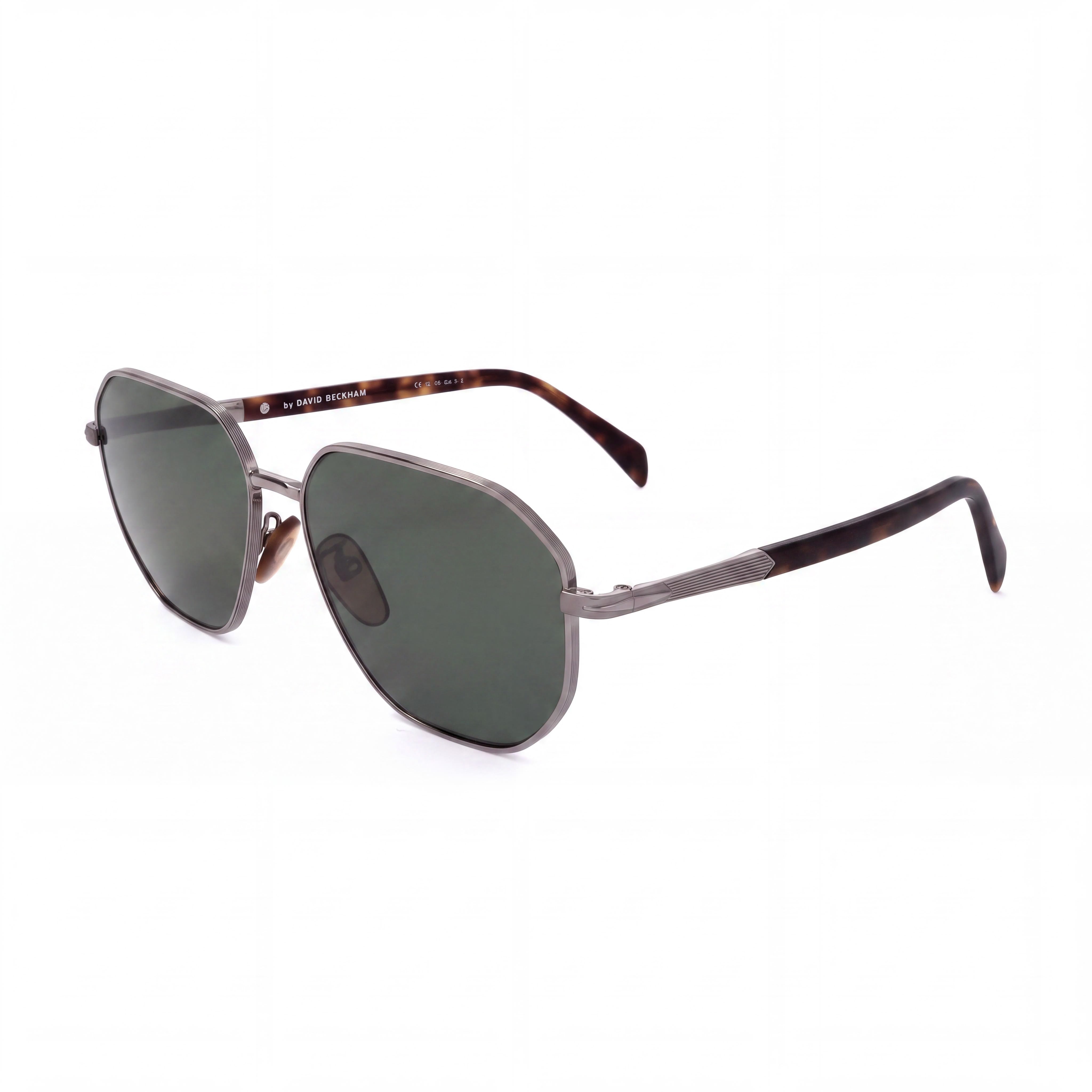 David Beckham Modern Men's Ruthenium Havana Metal Frame Sunglasses 60mm, Photo 1