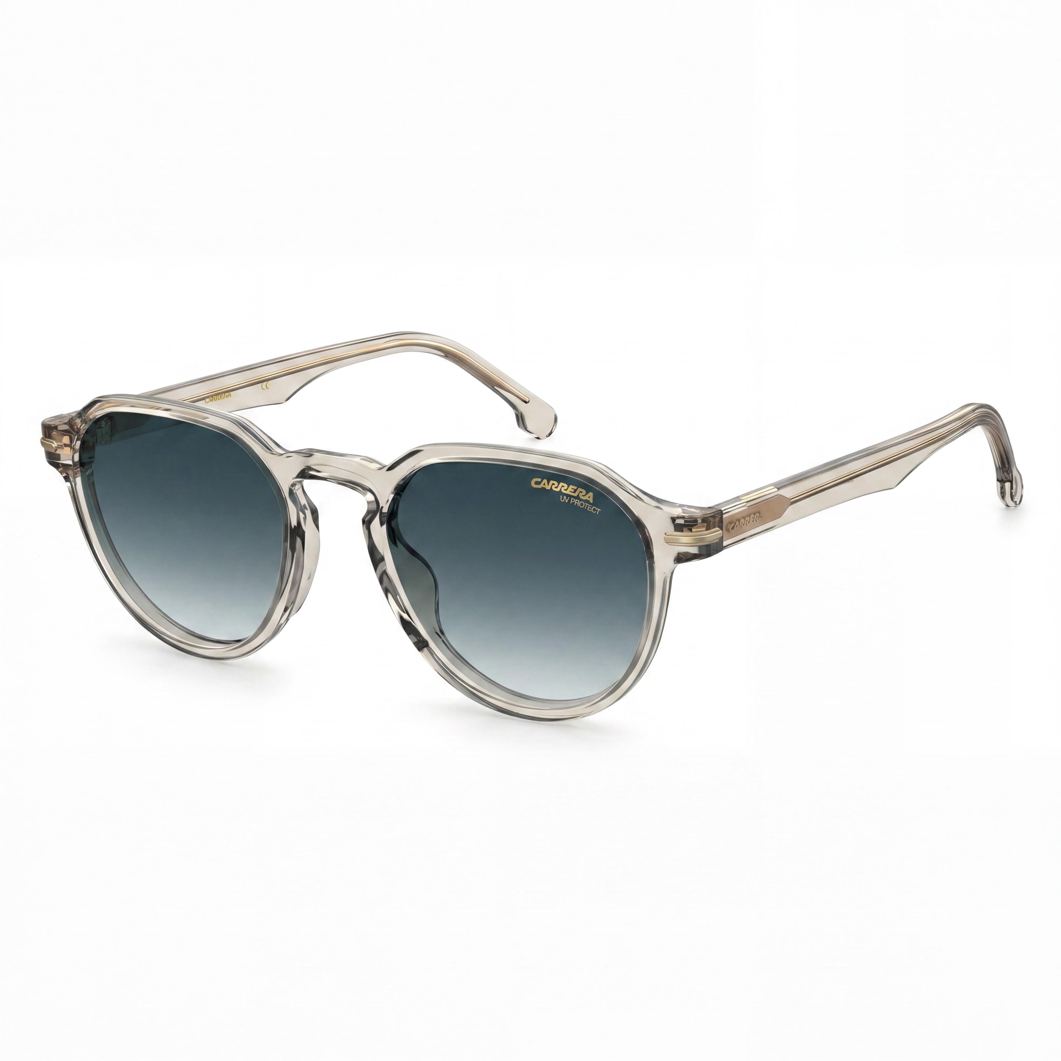 Carrera 314/S Unisex Beige Acetate Frame Dark Blue Shaded UV Protected Non-Polarized Sunglasses 50mm, Photo 1