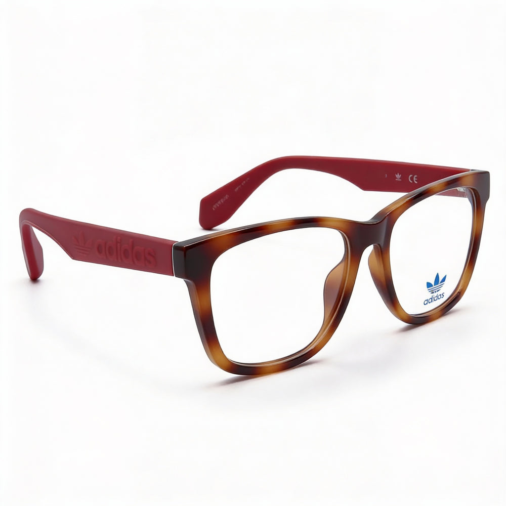 Gafas unisex adidas Originals con montura Havana roja inyectada y lentes no polarizadas de 54 mm