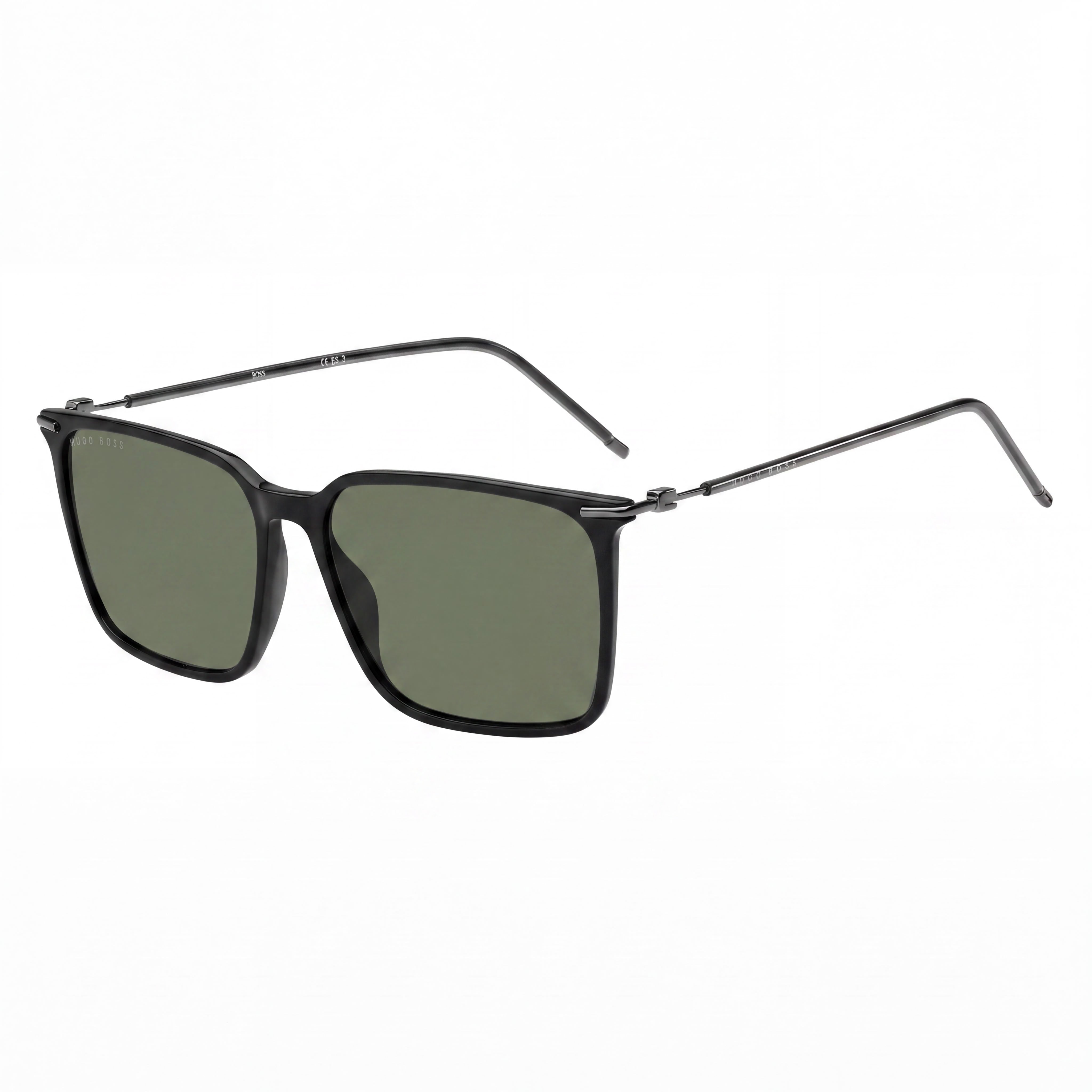 Hugo Boss BOSS 1371/S Classic Unisex Black Light Acetate UV Protection Sunglasses 57mm, Photo 1