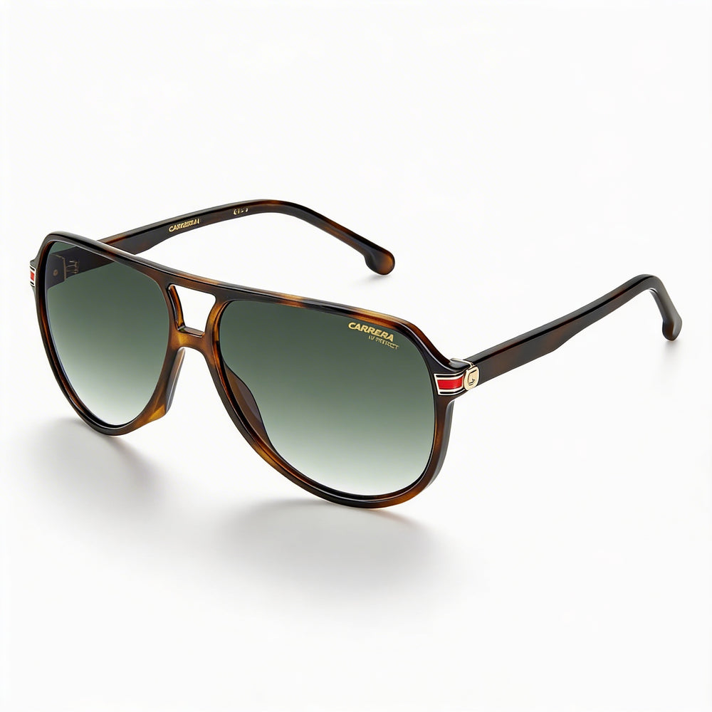 Carrera 1045/S Unisex Piloto Poliamida Habana Gafas de Sol Verde Degradado No Polarizadas Protección UV 61mm