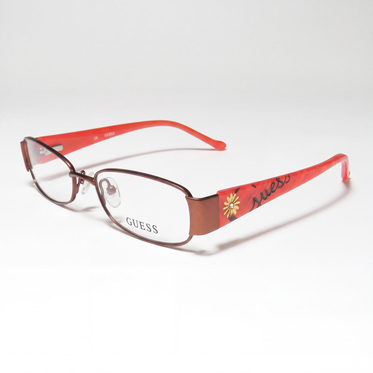 Gafas graduadas unisex GUESS GU9079D9648 de montura completa rectangular color marrón, sin cristales, 48 mm, Photo 1