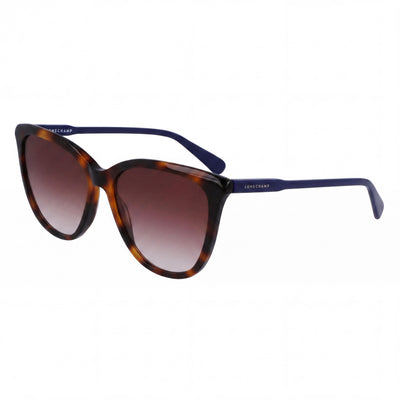 Gafas de Sol Unisex Longchamp Modern LO718S con Montura de Acetato Havana y Lentes de Policarbonato, Talla 56-16-140