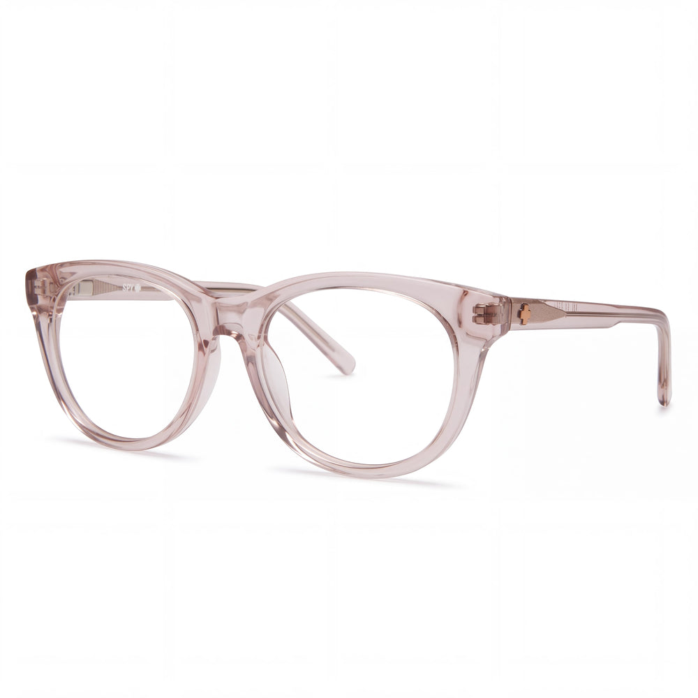Gafas unisex modelo casual de la colección Spy Boundless Optical 55 con montura en color rubor traslúcido suave