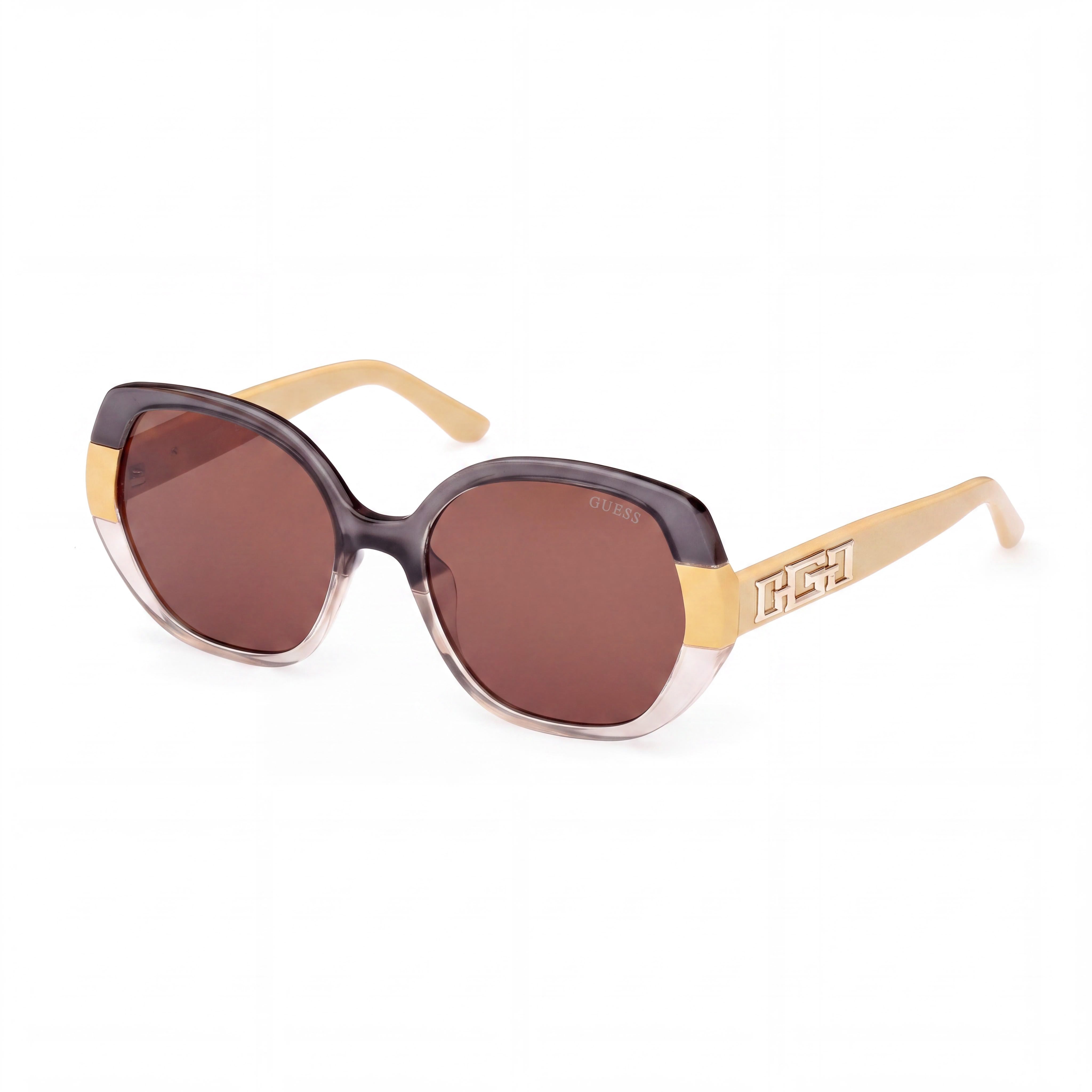 GUESS Women's GU7911 Yellow Multicoloured Plastic Gradient UV Protective Sunglasses 55mm, Photo 1