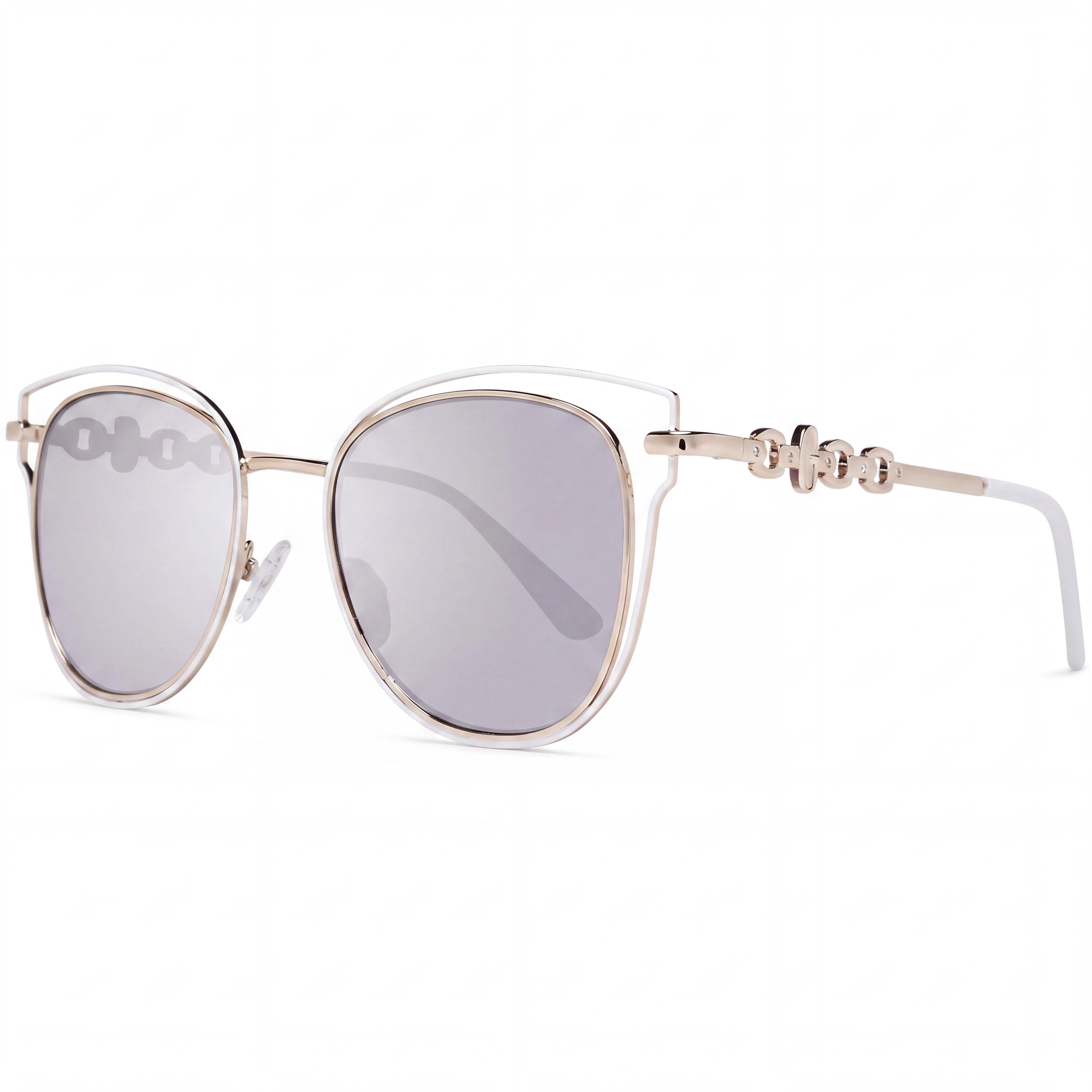 GUESS GF0343 Women's Polycarbonate Frame UV Protective Gradient Bordeaux Rose Gold Sunglasses 53mm, Photo 1