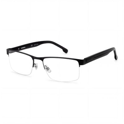 Gafas clásicas unisex Carrera con montura de acero inoxidable y lentes negras no-mate, ancho de lente 58mm