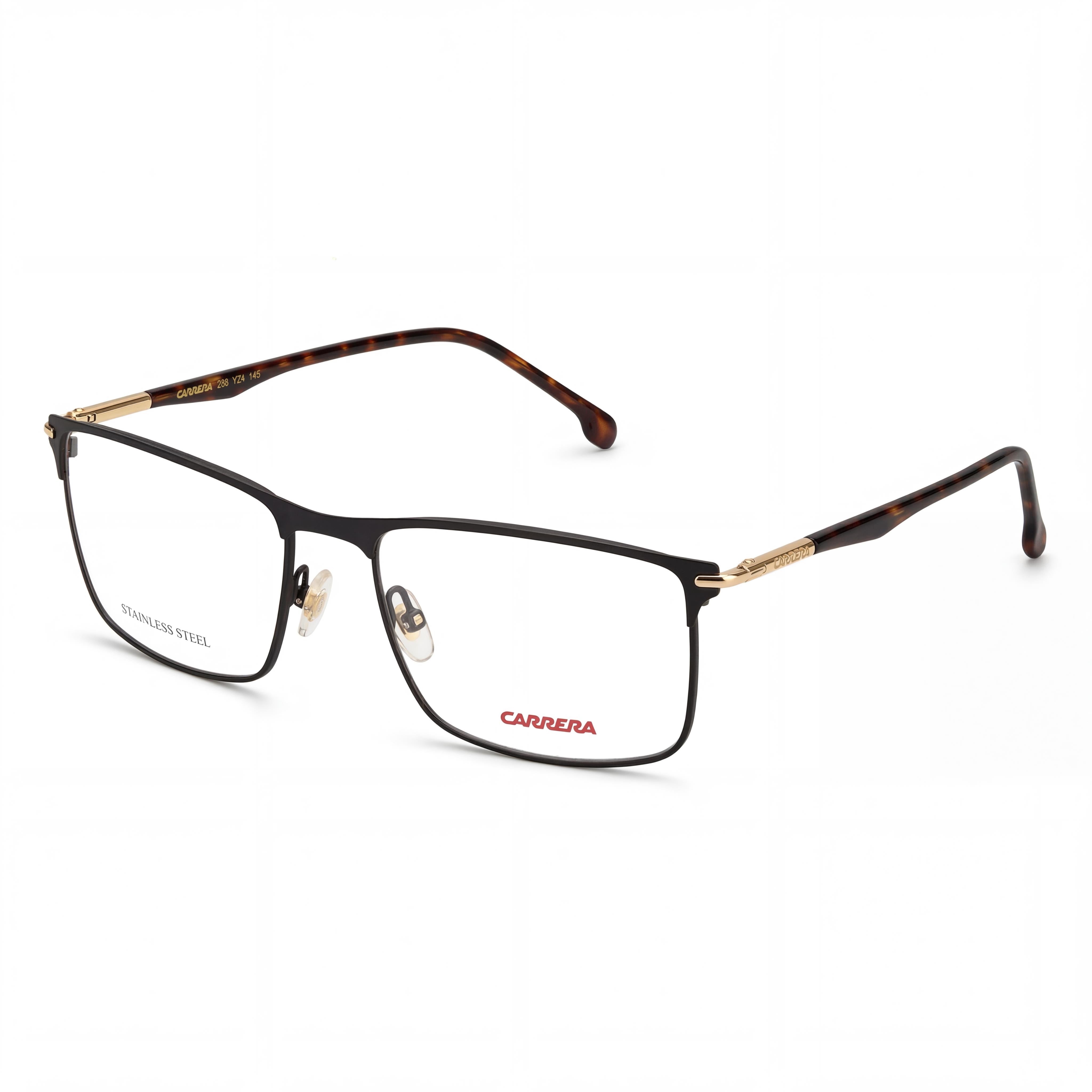 Gafas de sol Carrera 288 unisex modernas de acero aleado marrón mate no polarizadas con protección UV 400 de 55 mm, Photo 1