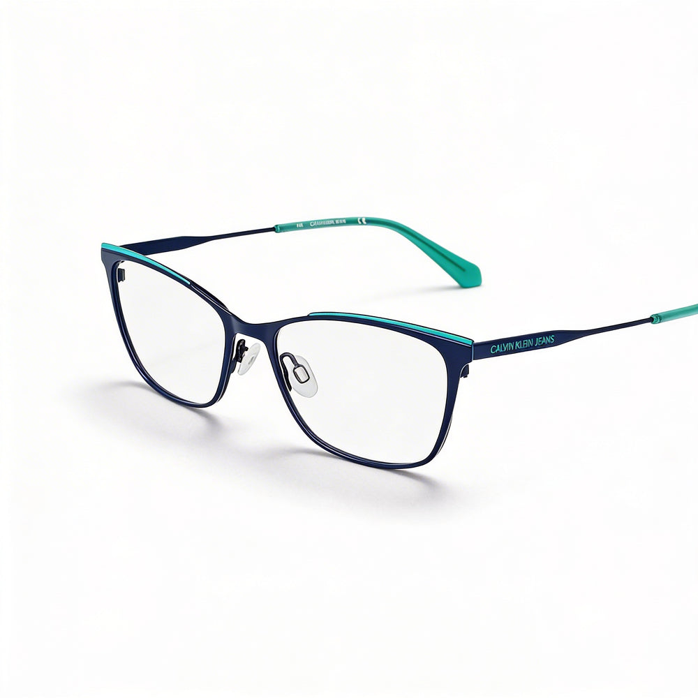 Calvin Klein Ckj21207 Women's Non-polarized Sunglasses with Metal Frame, Navy Pool Color, 53mm