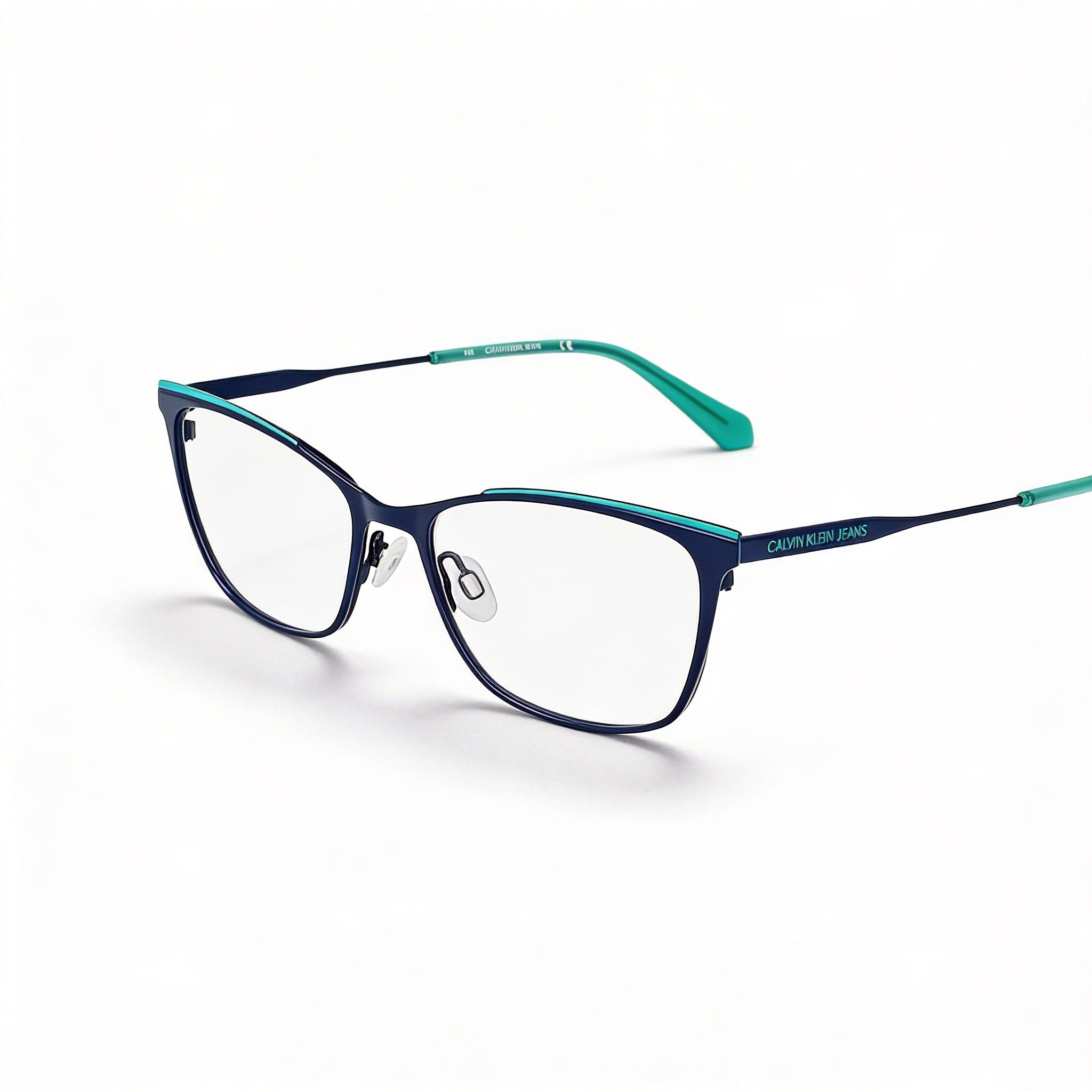 Calvin Klein Ckj21207 Women's Non-polarized Sunglasses with Metal Frame, Navy Pool Color, 53mm, Photo 1