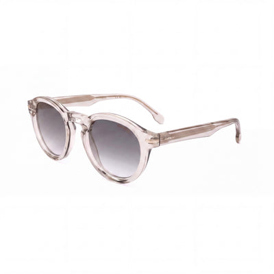 Carrera 306/s Women’s Modern Beige Acetate Frame Grey Shaded Gold Mirror UV Protected Sunglasses 48mm