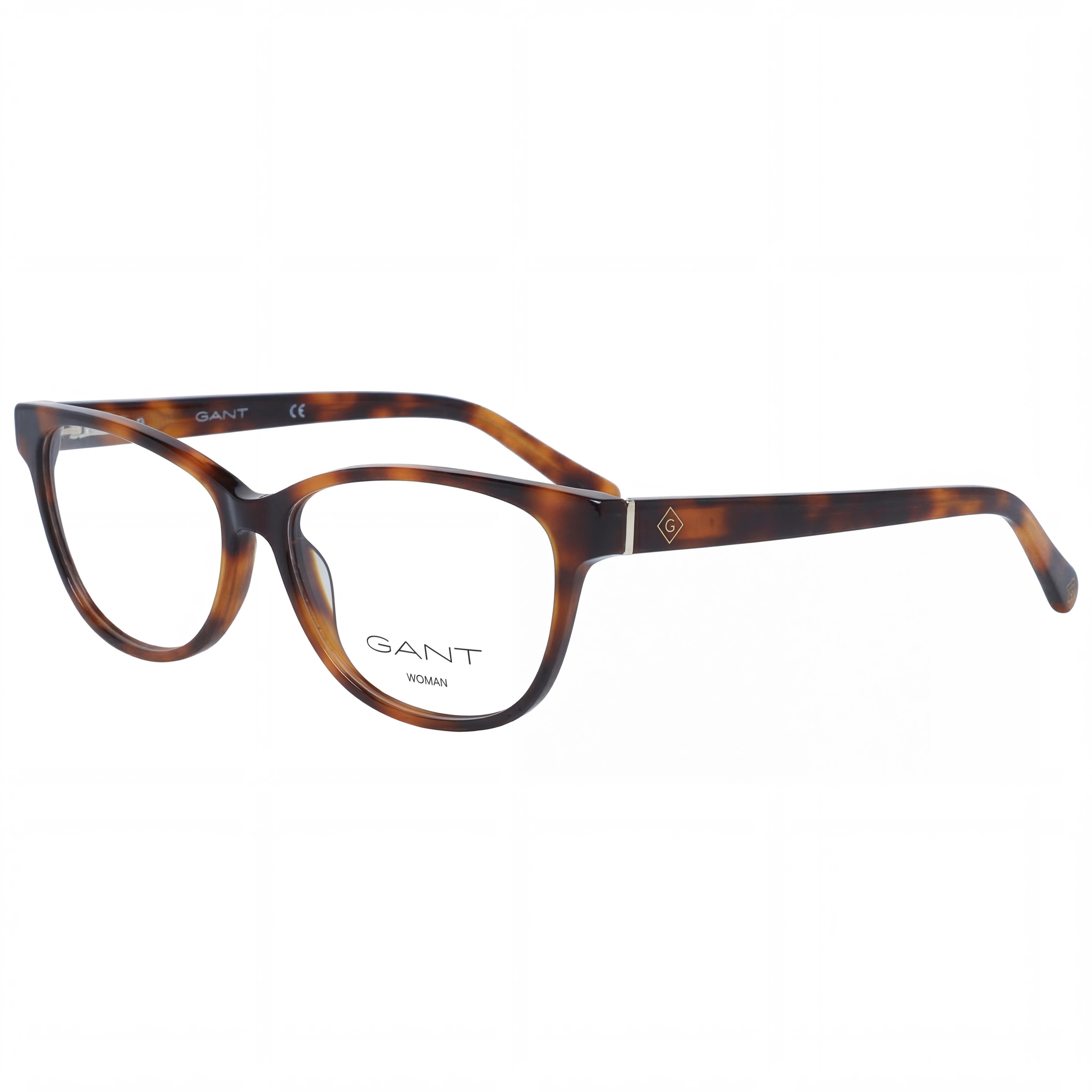 Gant Modern Women's Plastic Eyeglasses, Havana Frame, Clear Polycarbonate Lenses, 55-14-140, Photo 1
