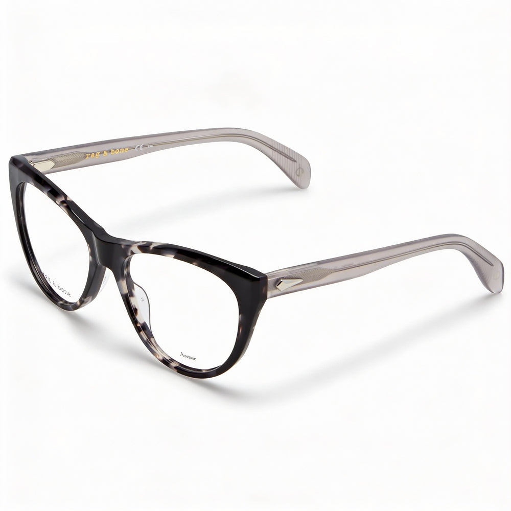 Gafas de sol Rag & Bone Modern para mujer, montura de acetato, lentes de policarbonato, no polarizadas, grises, HVN, 51 mm