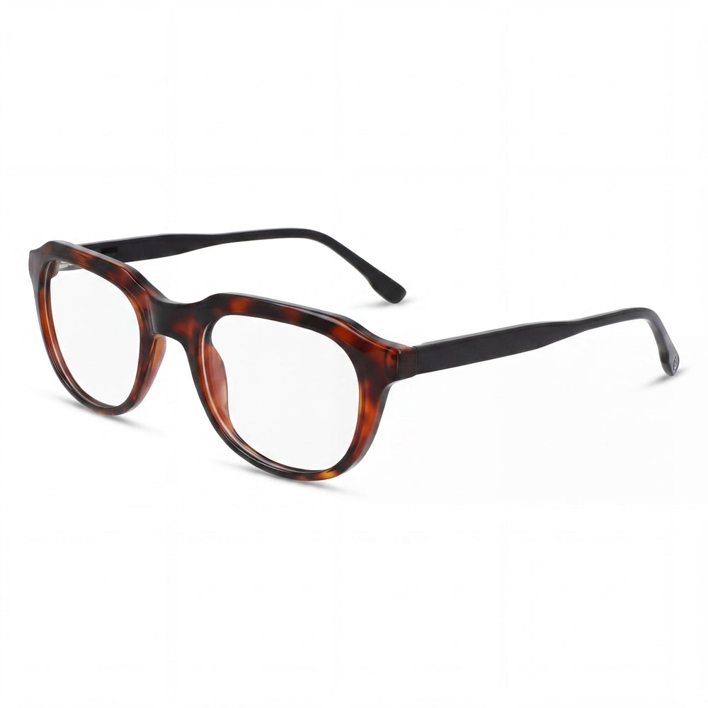 McAllister Mc4537 Unisex Tortoise Acetate Eyeglasses Frames with 50mm Lens Width, 21mm Bridge, 140mm Temples