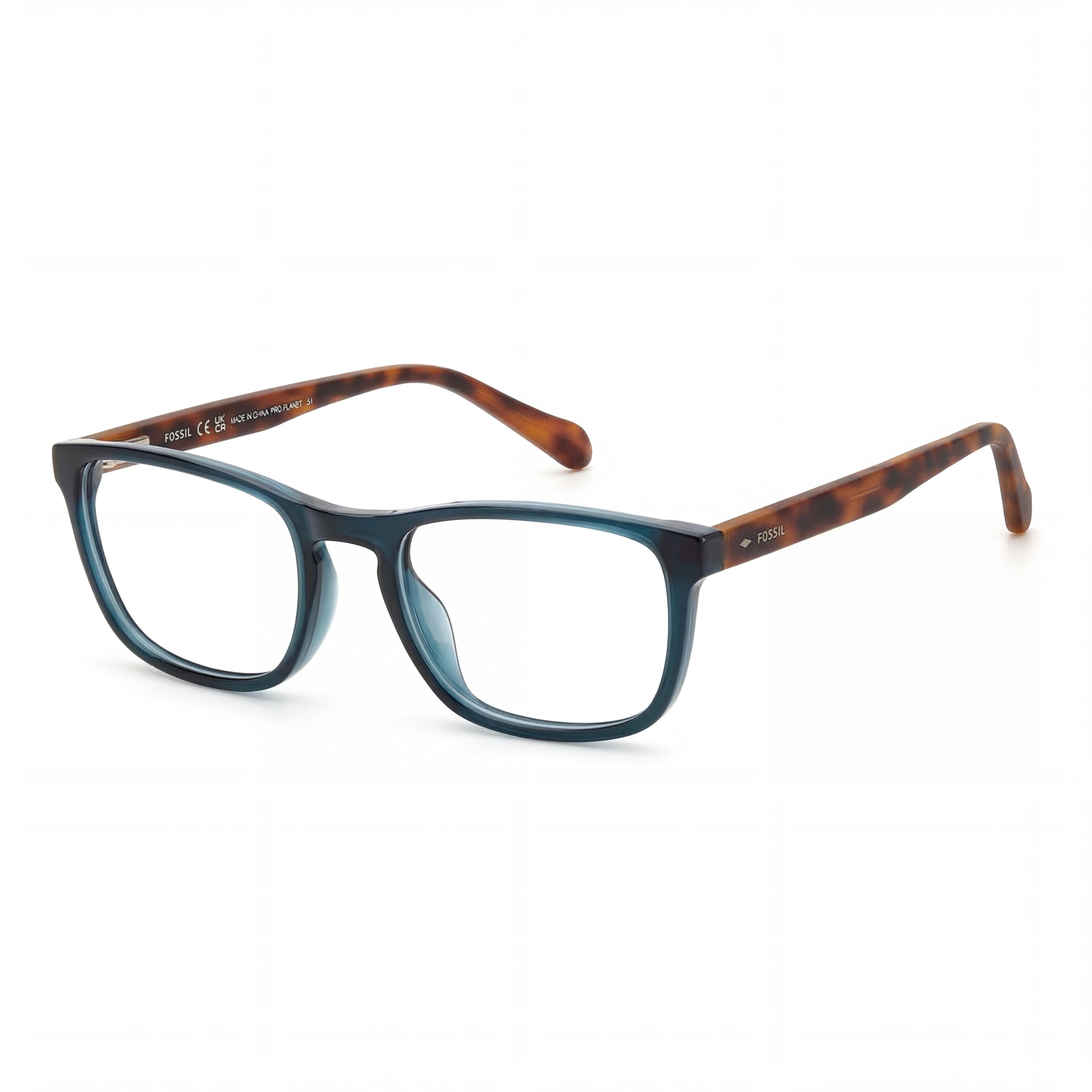 Fossil Gafas casuales para hombre, montura ECO CELLULOSE P.INJ, ancho de lente 51 mm, Photo 1