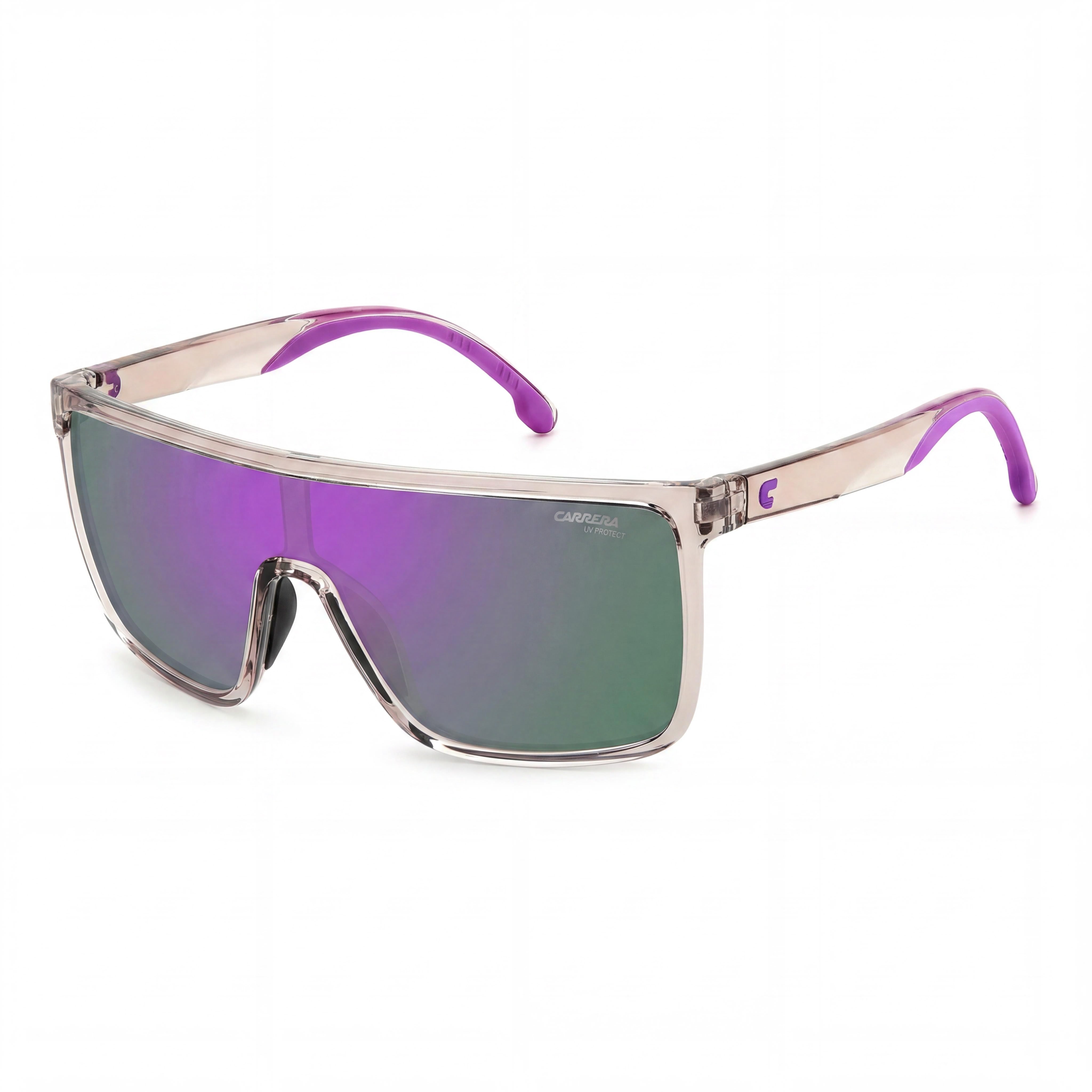 Carrera Modern Unisex Nude Purple Mask Thermoplastic Elastomers UV Protected Sunglasses 99mm, Photo 1