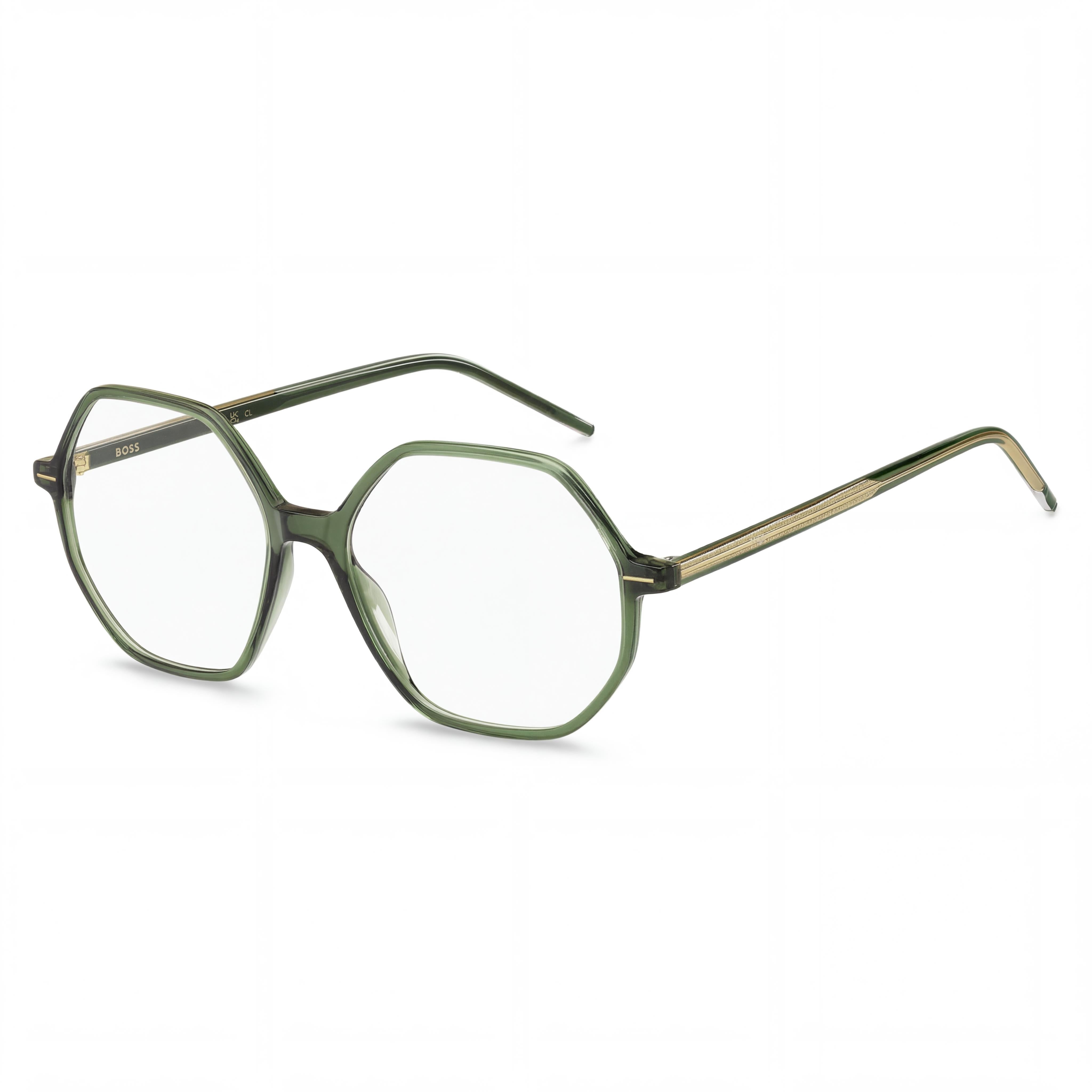 Hugo Boss Audio Systems Gafas de sol de mujer modernas, armazón de magnesio verde, lentes de policarbonato no polarizadas de 54 mm, Photo 1