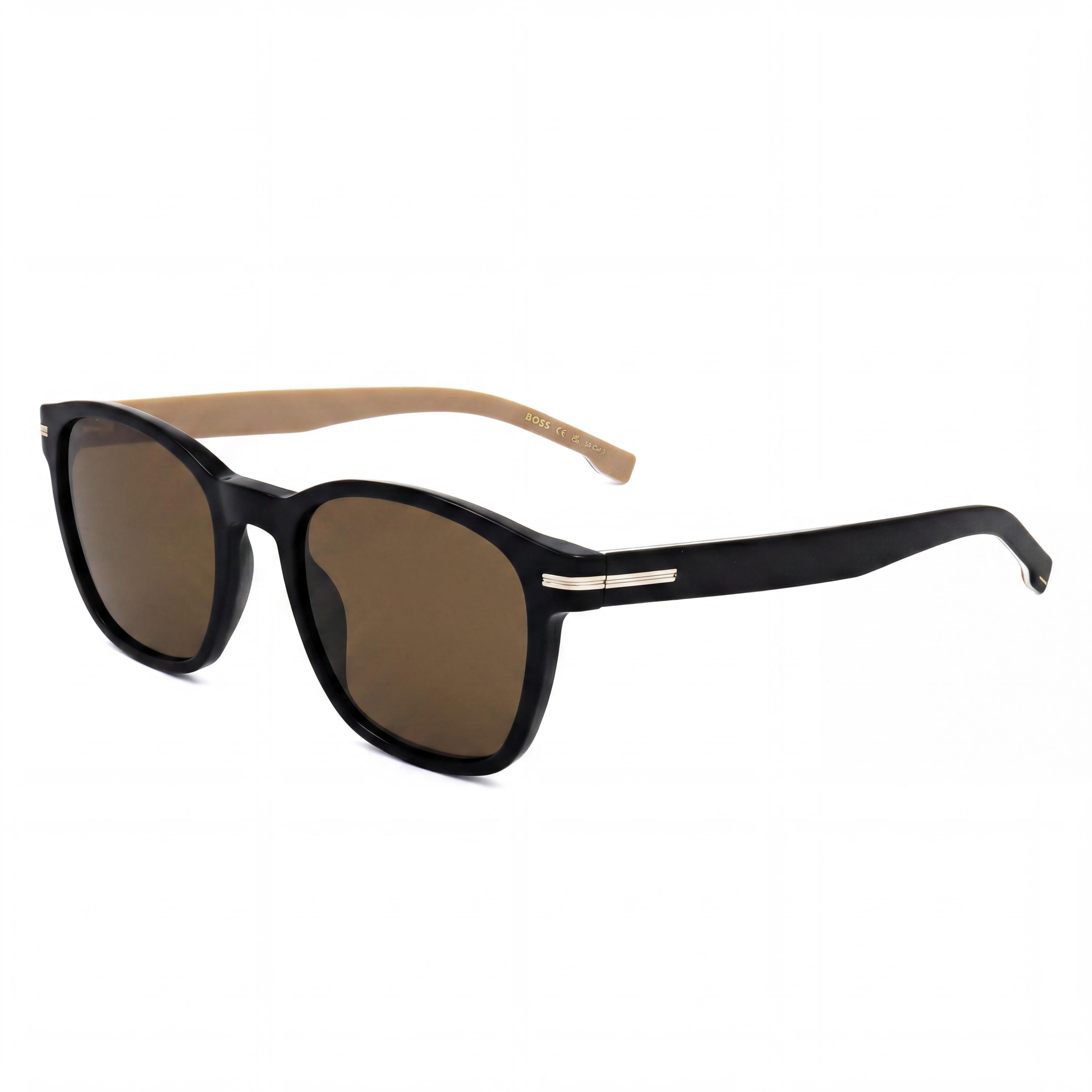 Hugo Boss Men's BOSS 1505/S Black Acetate Non-Polarized UV Protection Sunglasses (52-20-145), Photo 1