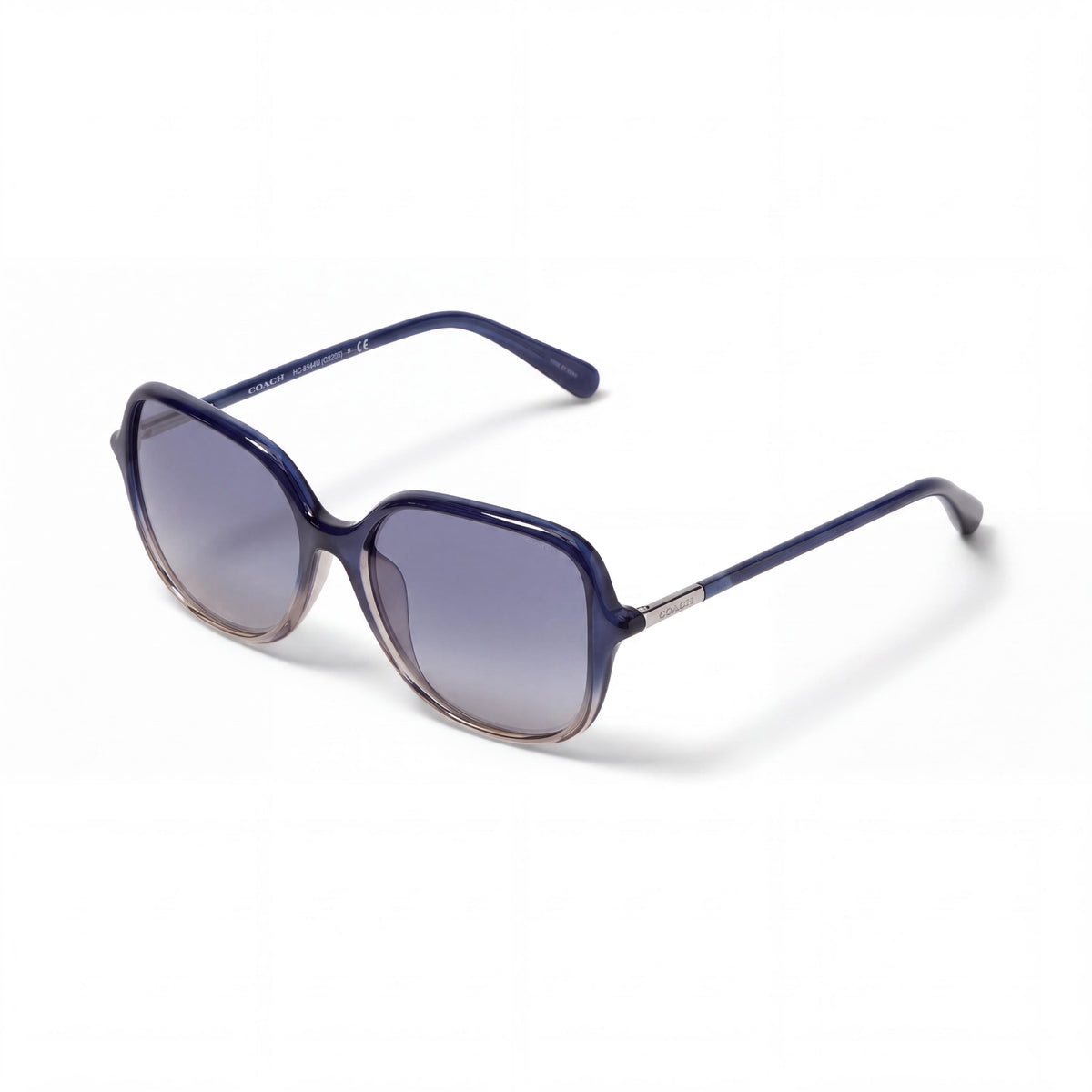 Gafas graduables para mujer Coach 0HC8344U con montura inyectada en color azul grisáceo y topo, 55 mm, Photo 1